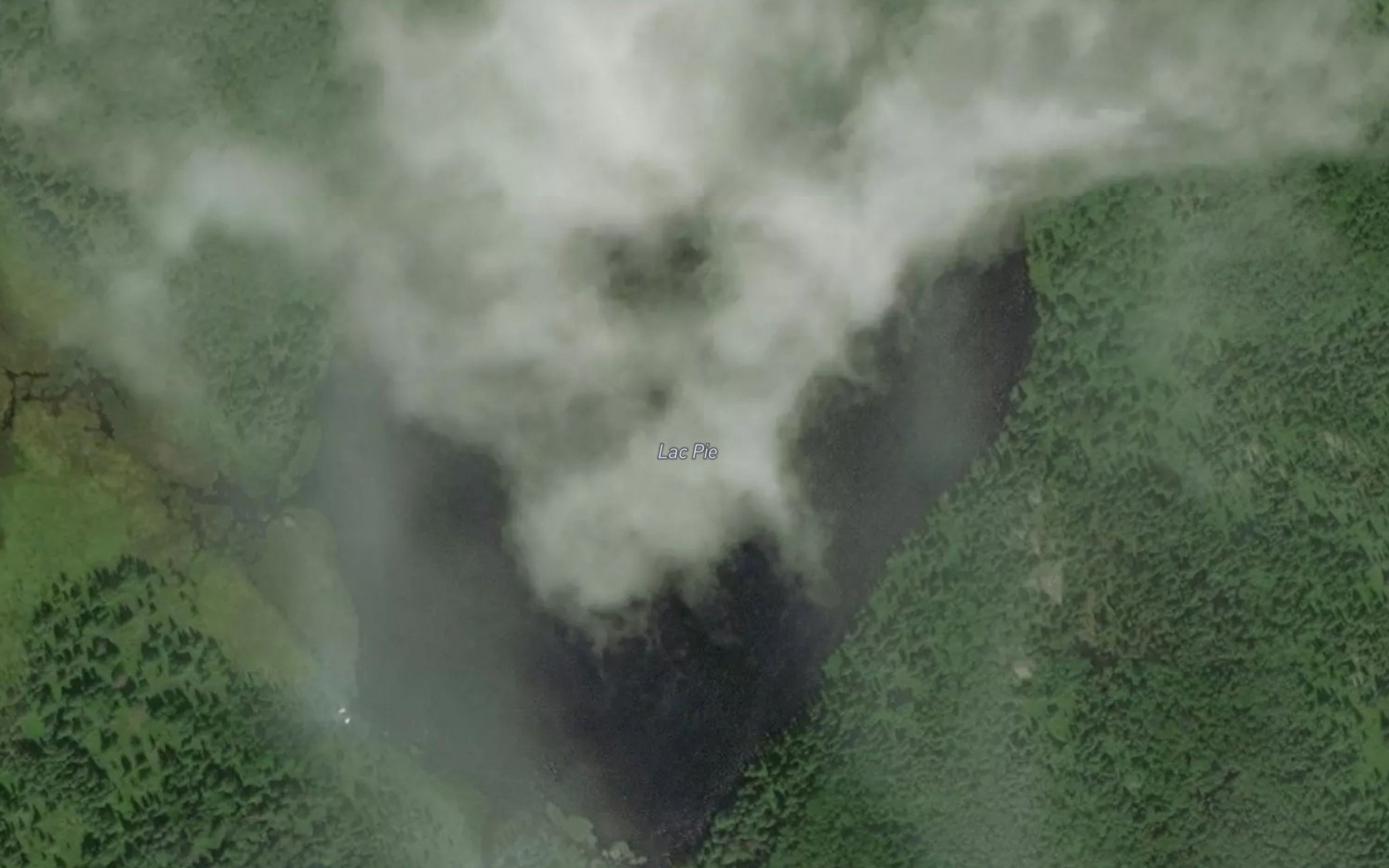 Satellite map of the Lac Pie