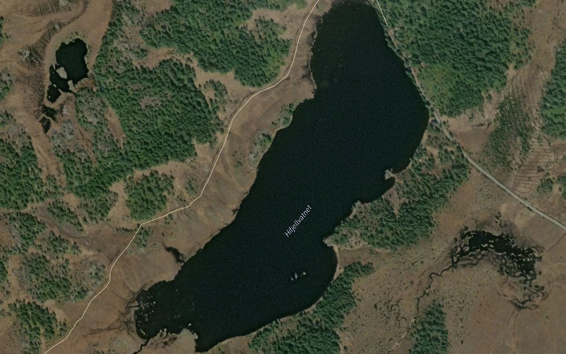 Satellite map of the Hifjellvatnet