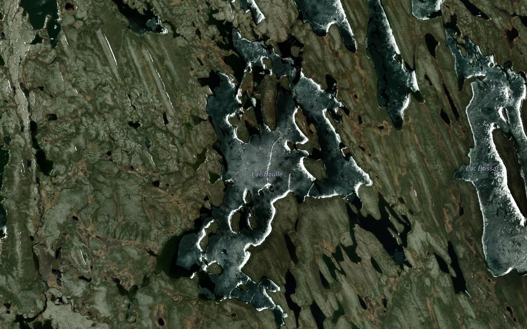 Satellite map of the Lac Boulle