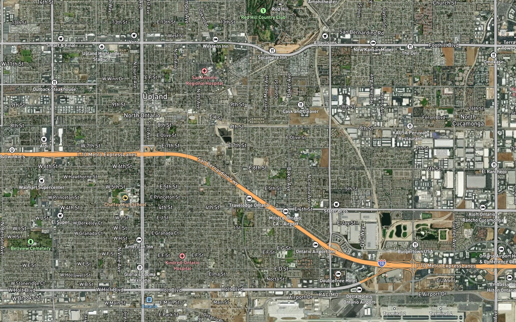 Satellite map of the MWD Upper Feeder