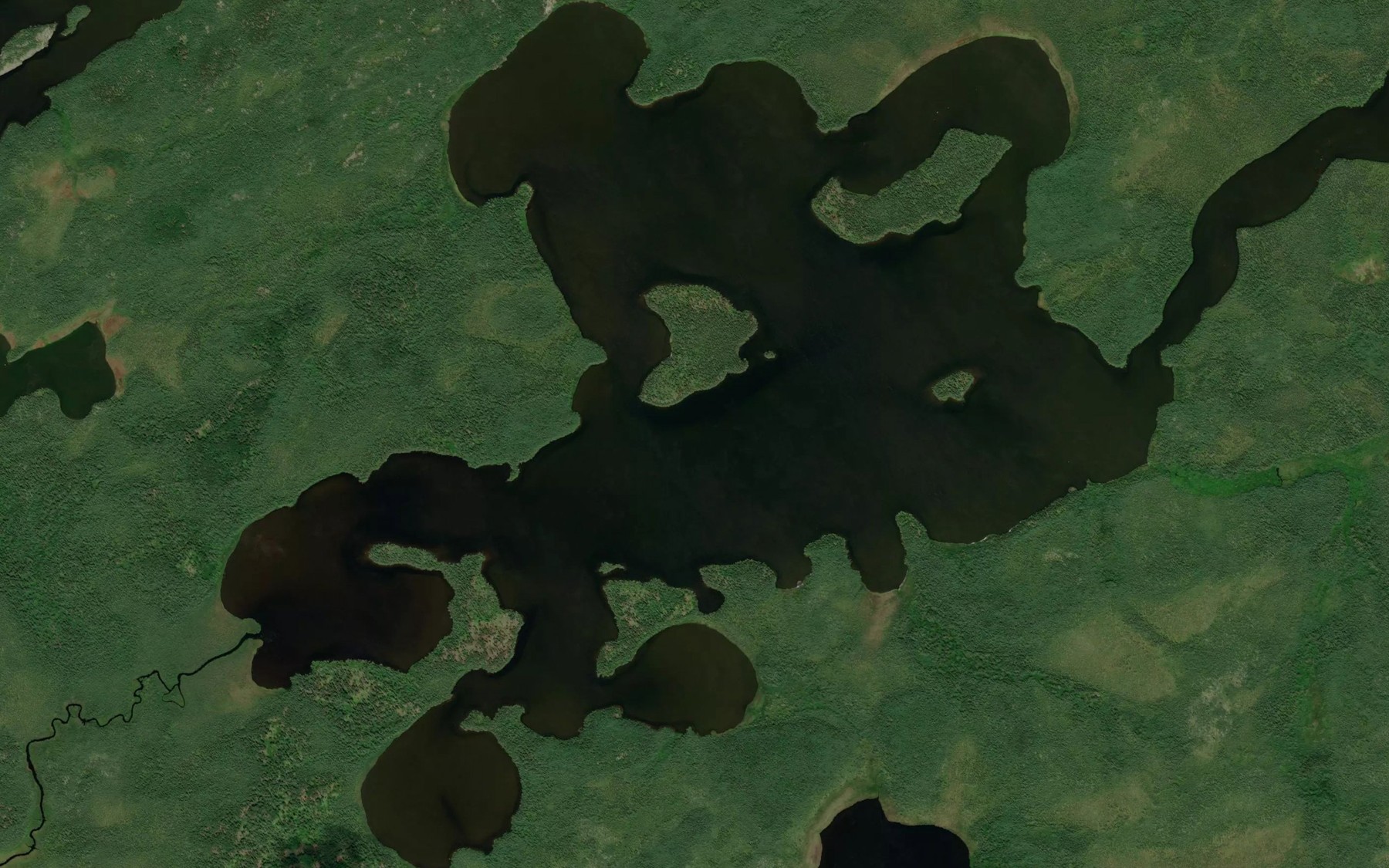 Satellite map of the Futile Lake