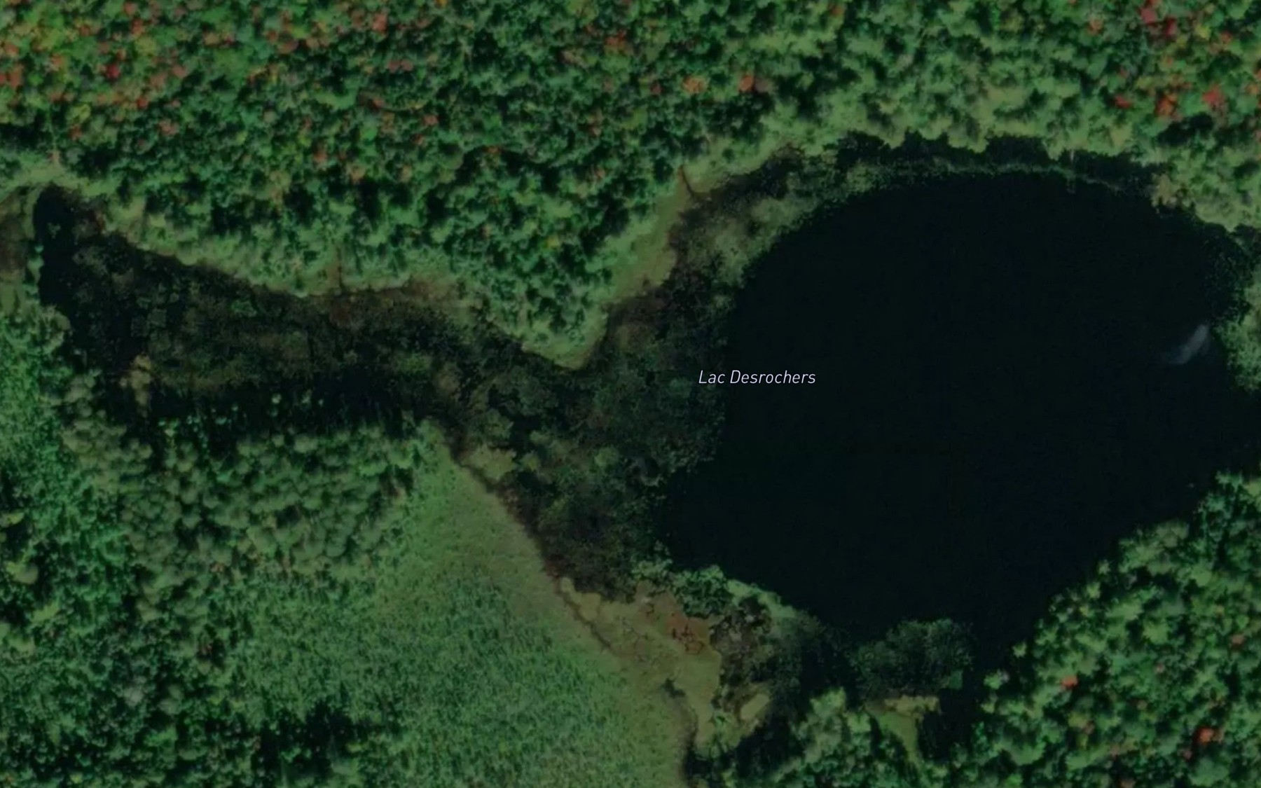 Satellite map of the Lac Desrochers