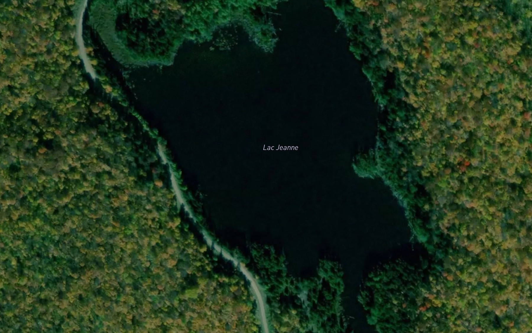 Satellite map of the Lac Jeanne