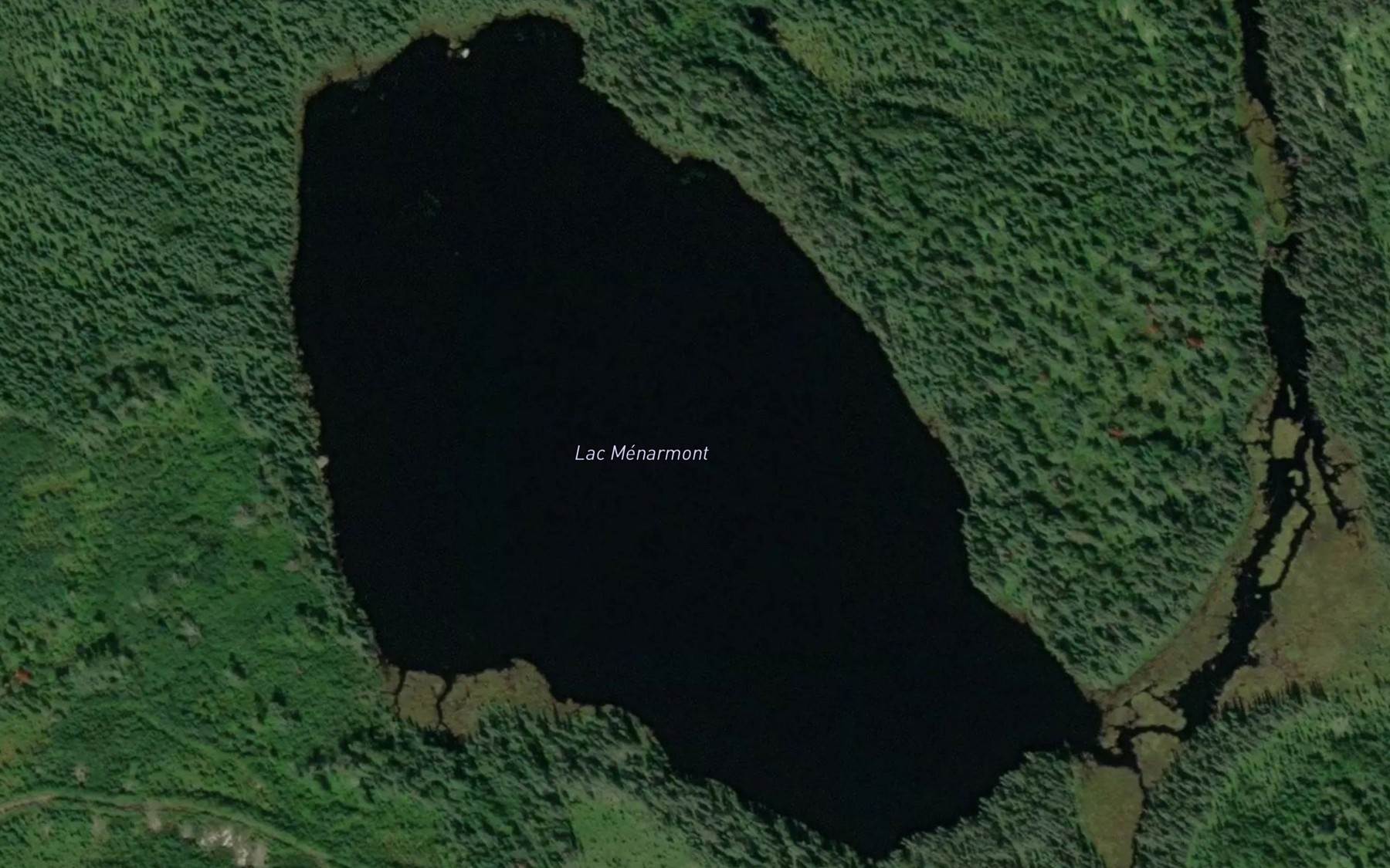 Satellite map of the Lac Menarmont