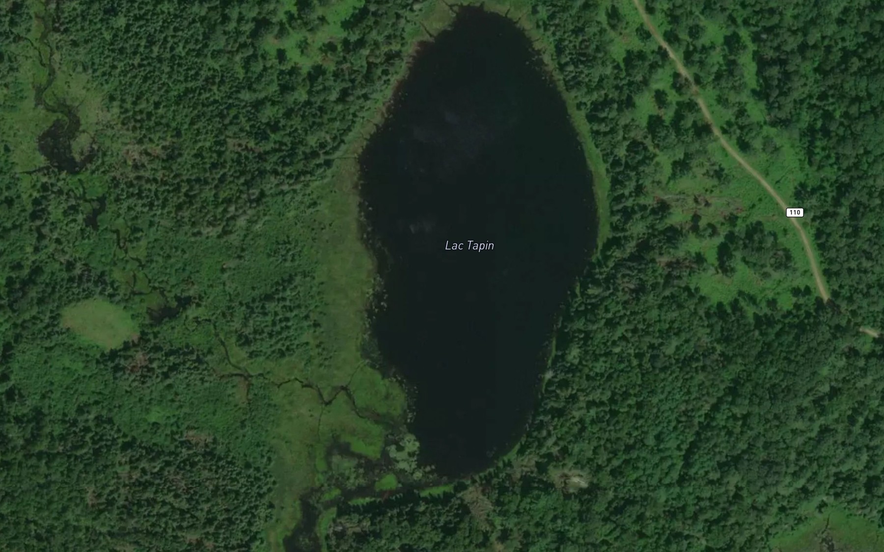 Satellite map of the Lac Tapin