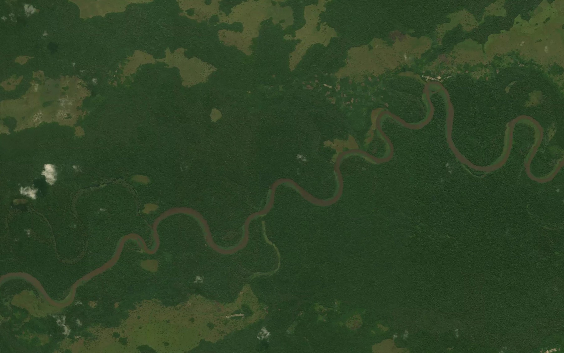 Satellite map of the Nzaka