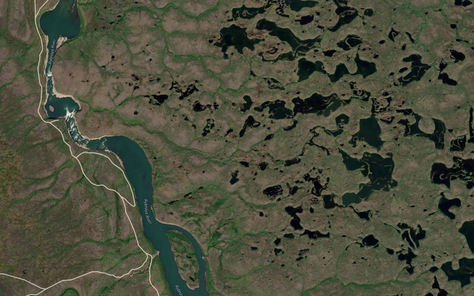 Satellite map of the Vodopad Oron
