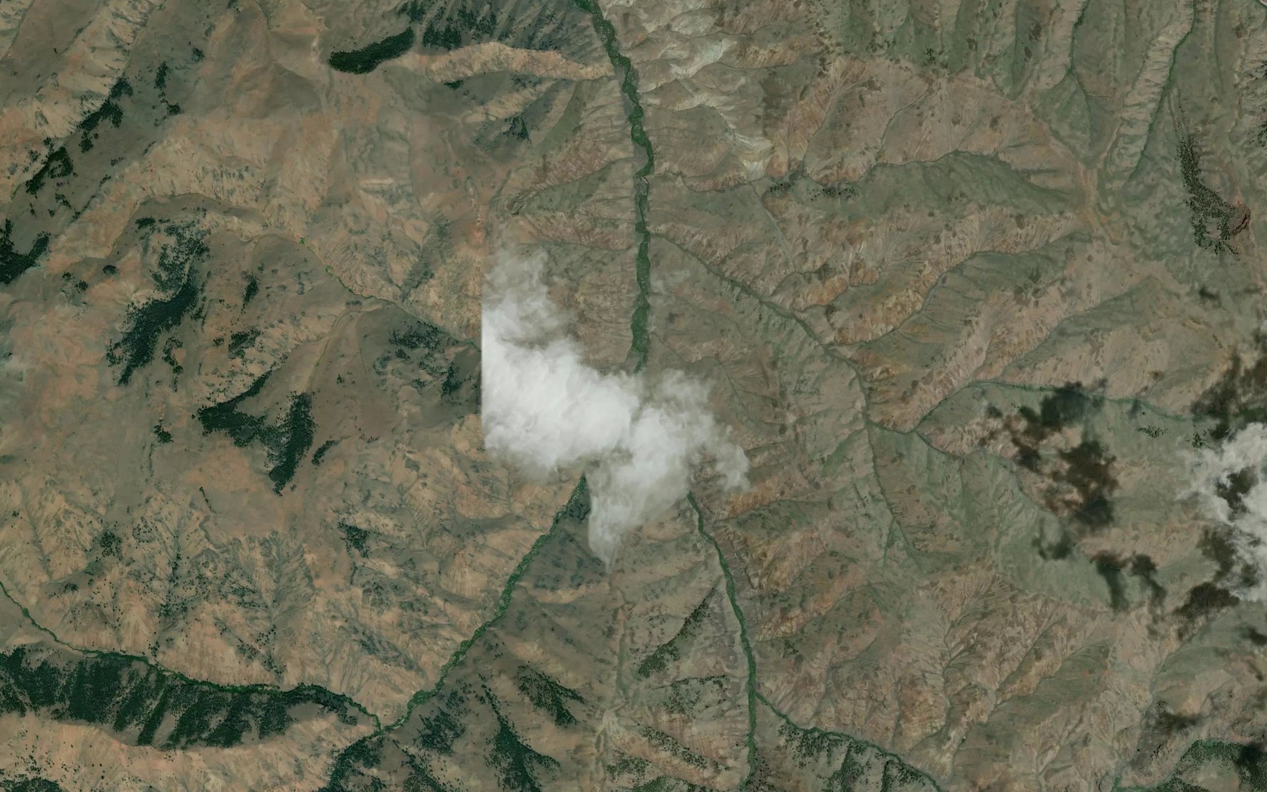 Satellite map of the East Pass Creek