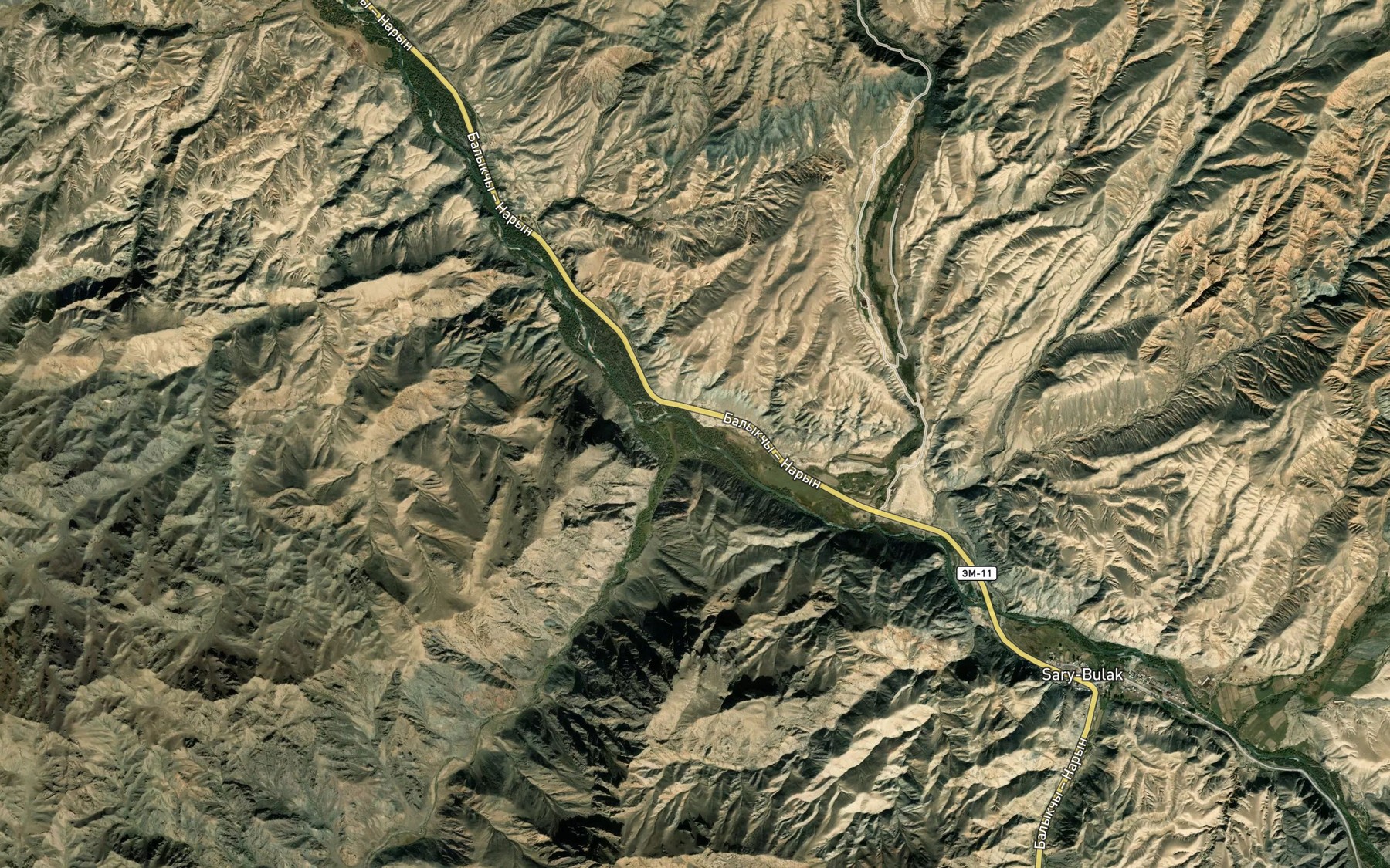 Satellite map of the Karakudzhur