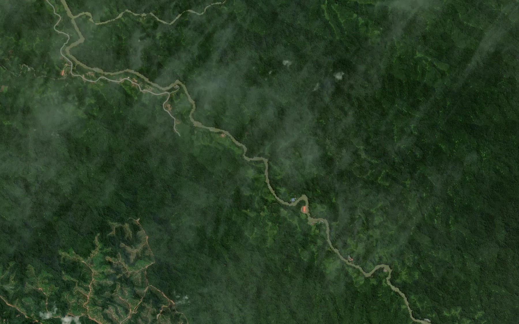 Satellite map of the Lubok Setibang