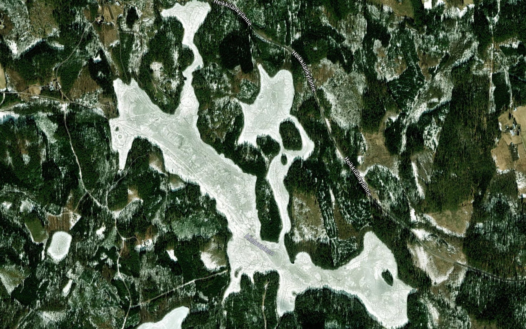 Satellite map of the Kieluvainen