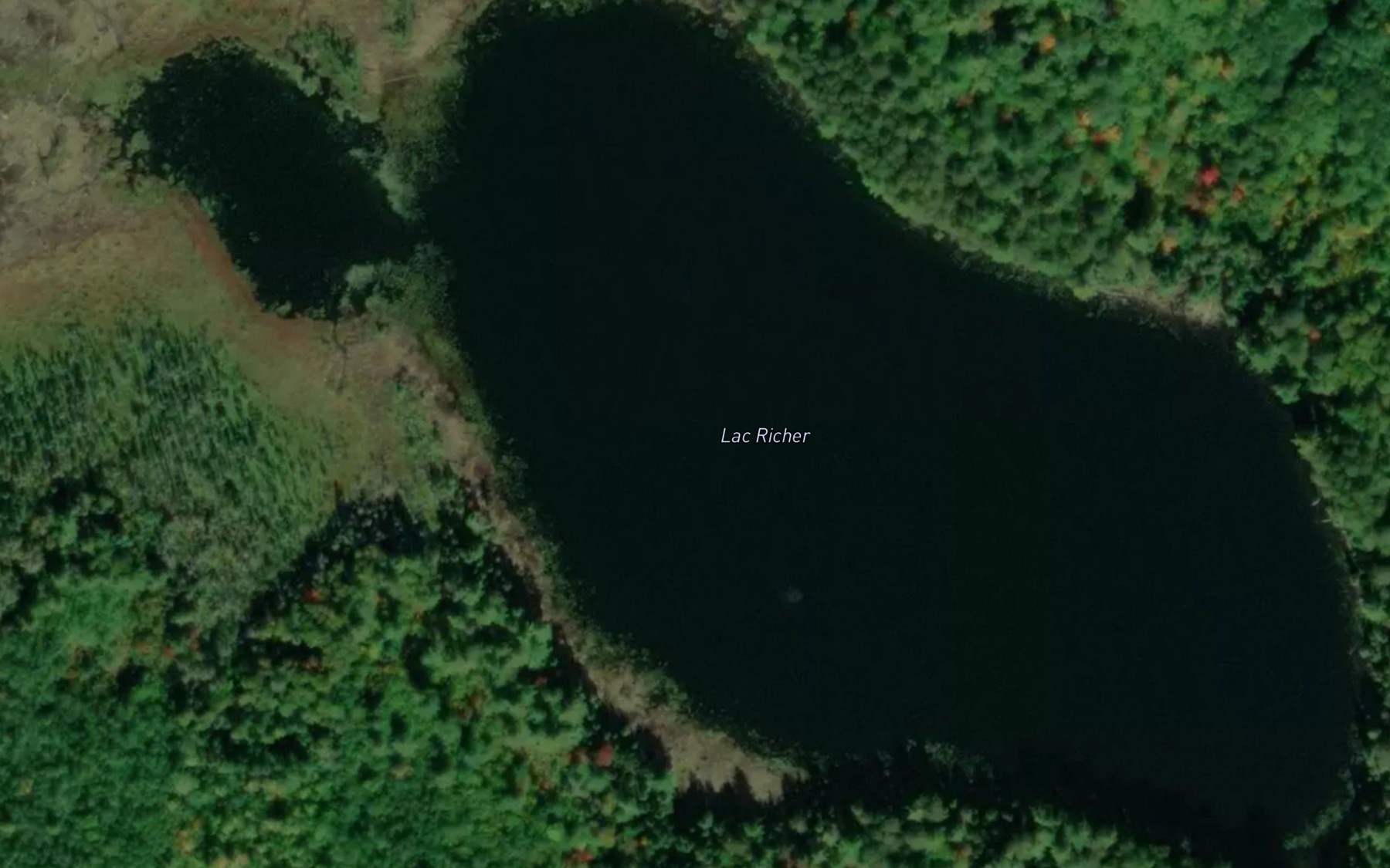 Satellite map of the Lac Richer