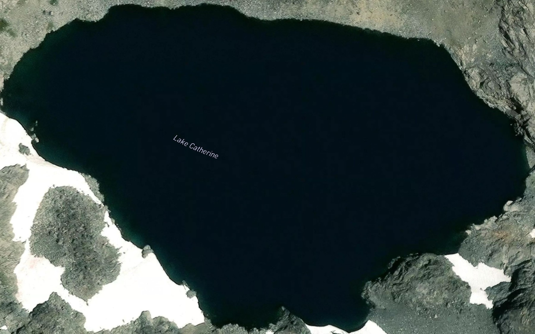 Satellite map of the Lake Catherine