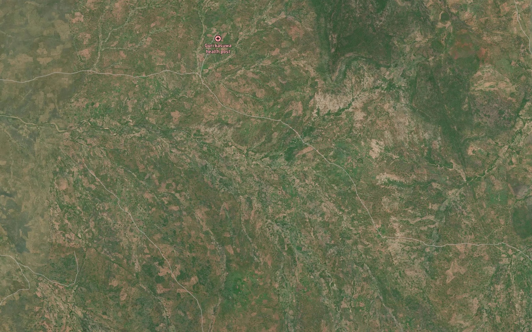 Satellite map of the River Kwafara