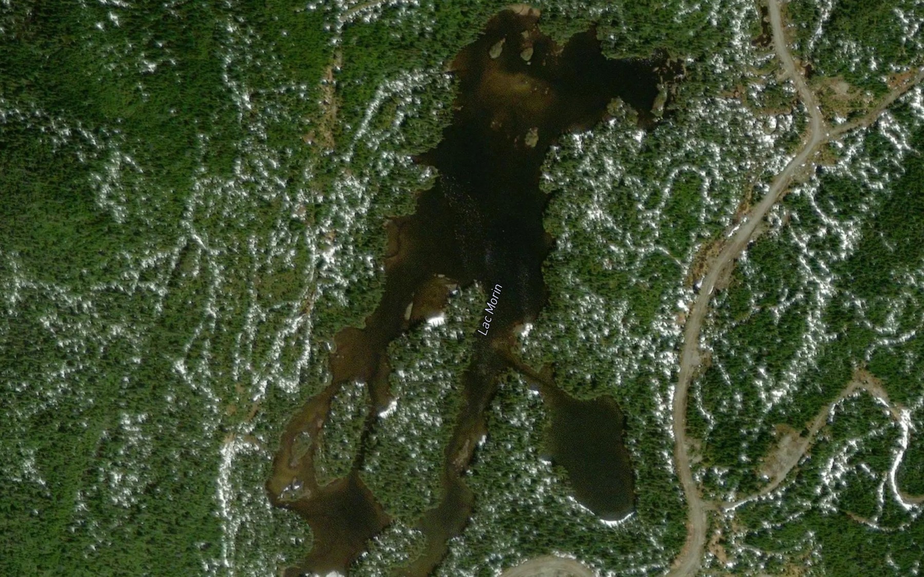 Satellite map of the Lac Godin