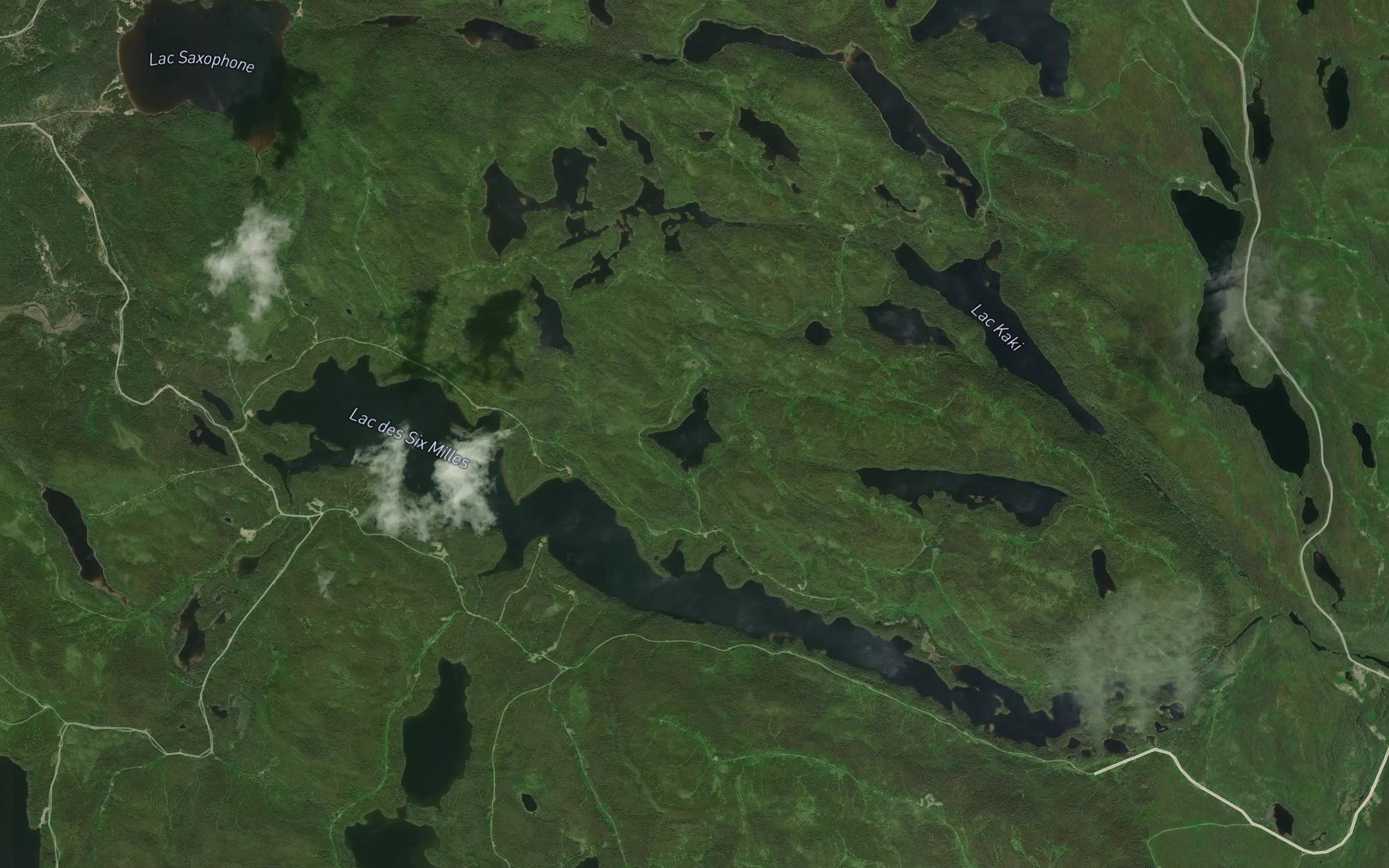 Satellite map of the Lac de la Lamproie
