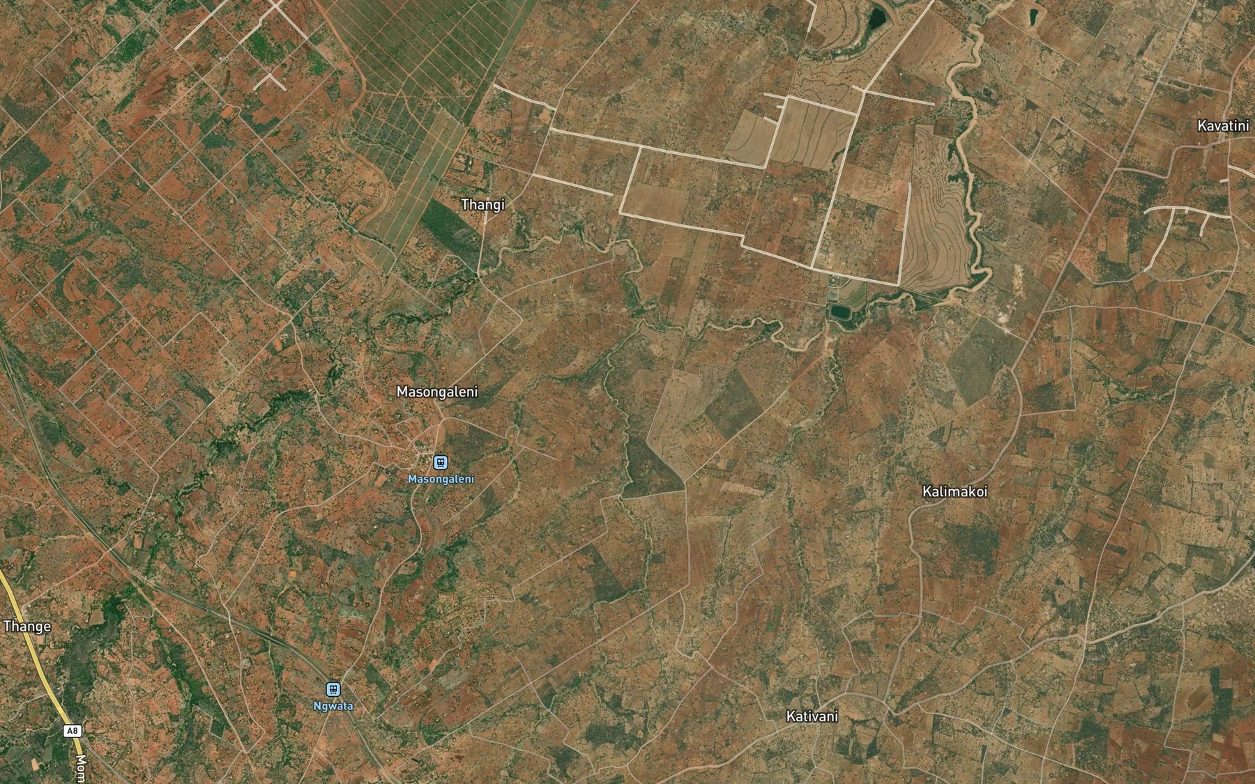 Satellite map of the Mukaange