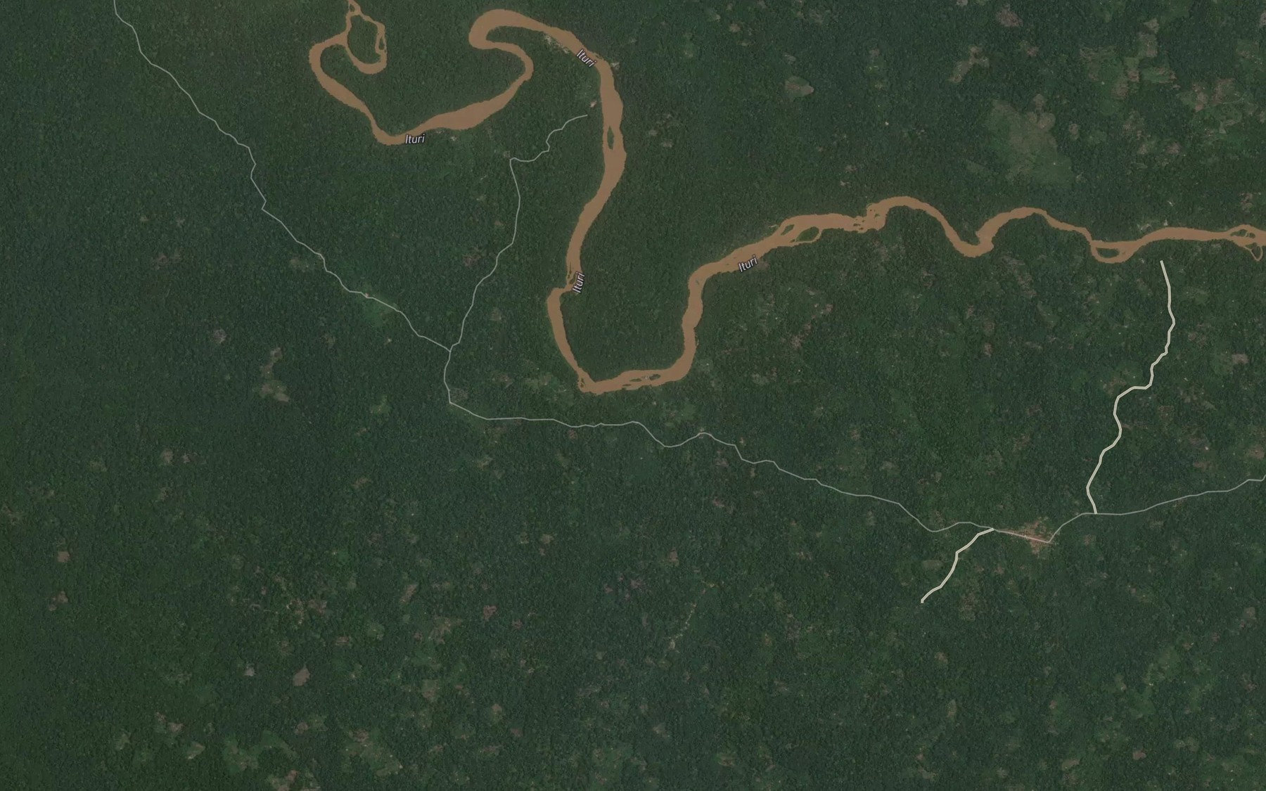 Satellite map of the Keke