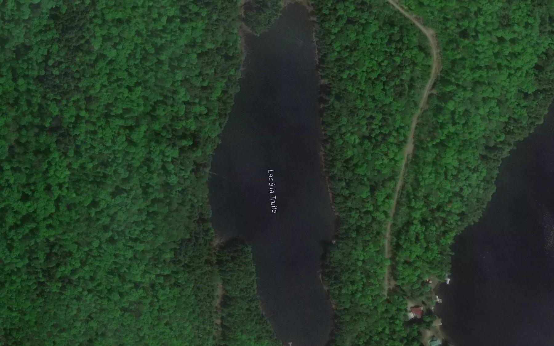 Satellite map of the Lac a la Truite
