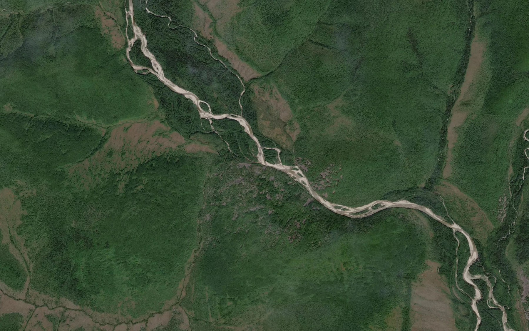 Satellite map of the Oleniy