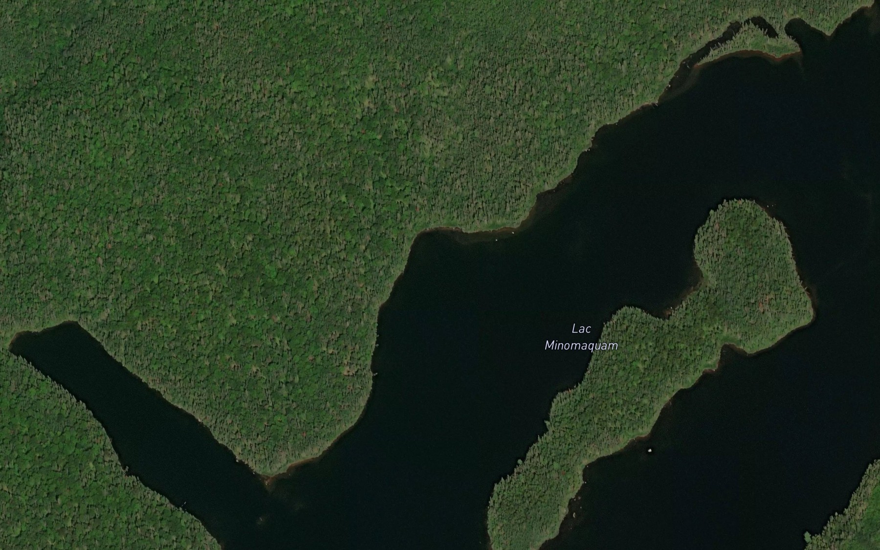Satellite map of the Lac Minomaquam