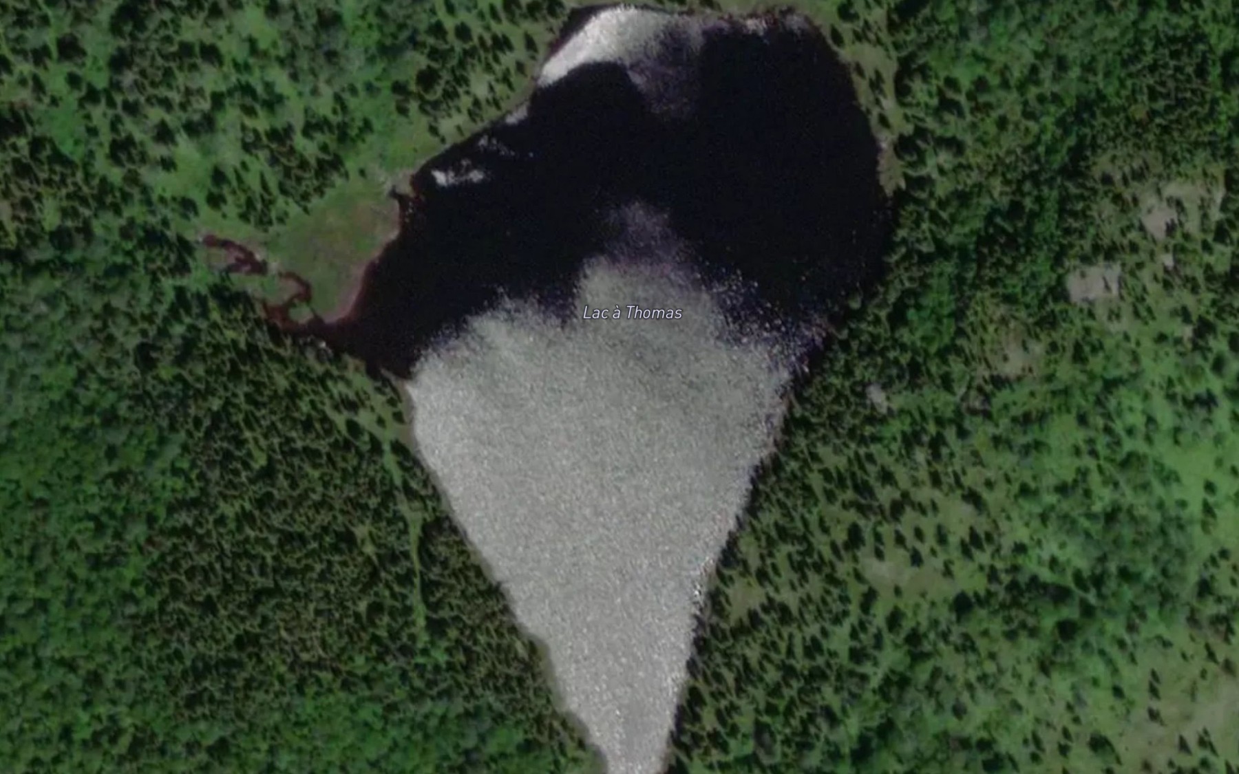 Satellite map of the Lac a Thomas
