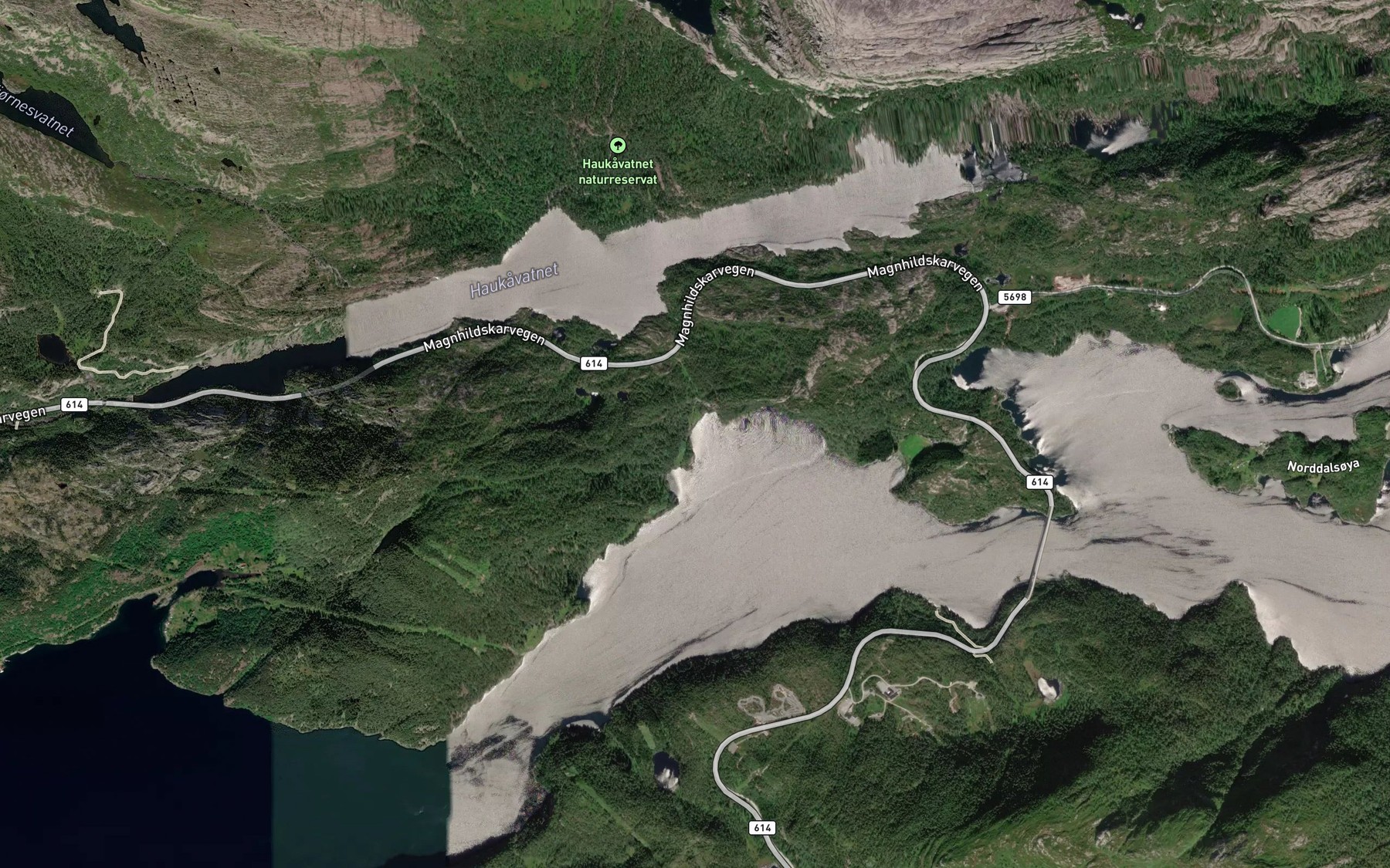 Satellite map of the Vikane