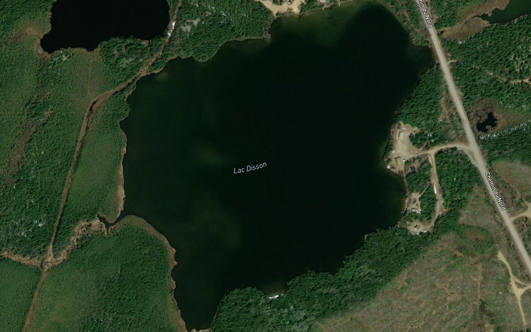 Satellite map of the Lac Disson