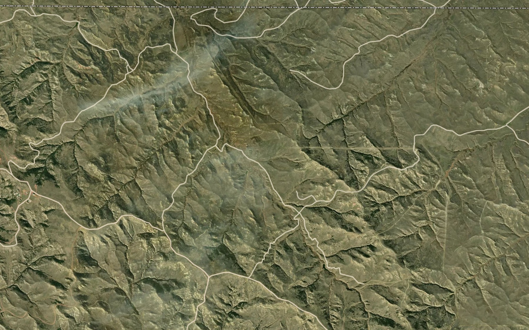 Satellite map of the Fordyce Deer Creek Reservoir