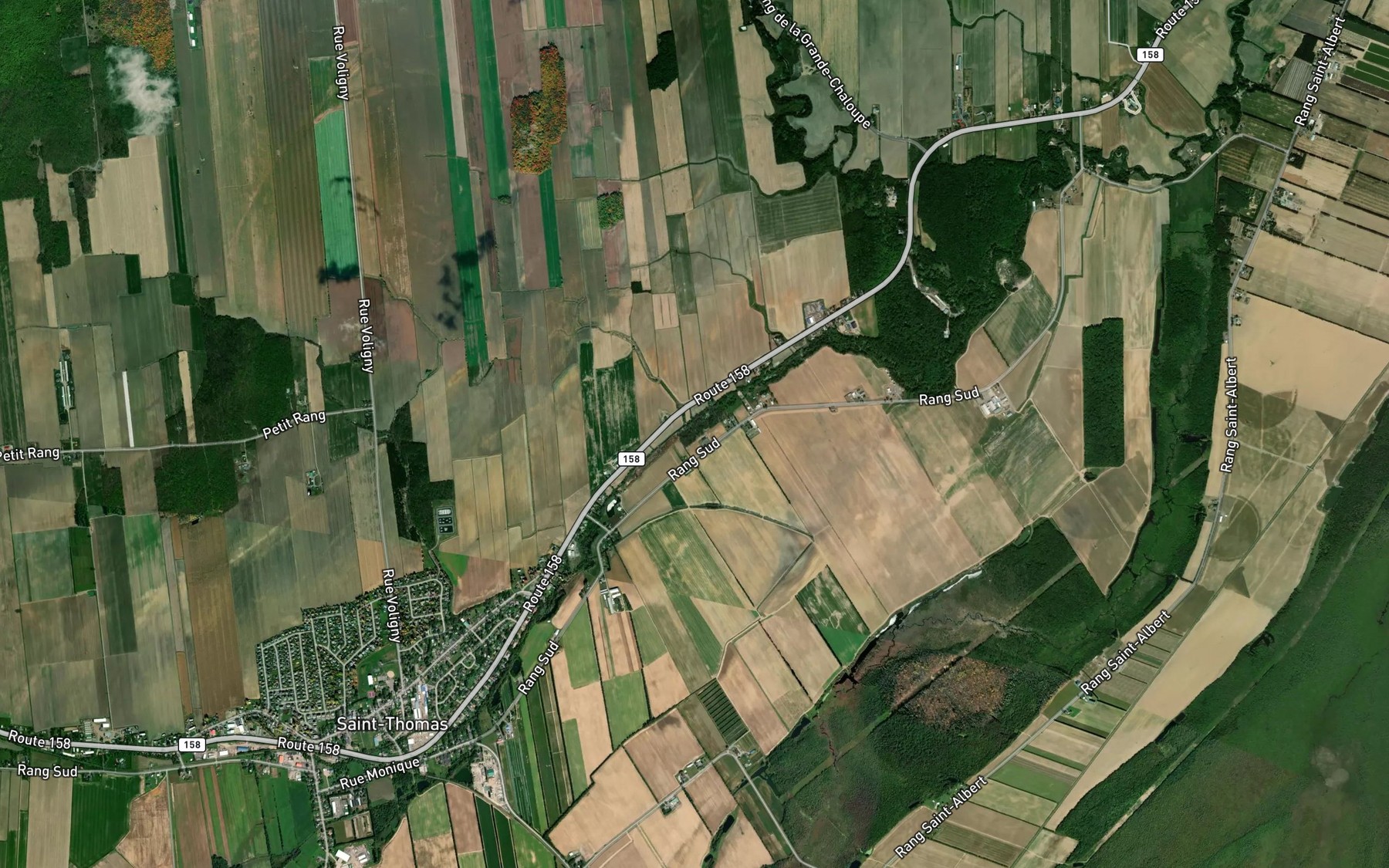 Satellite map of the Ruisseau Fafard-Lasalle