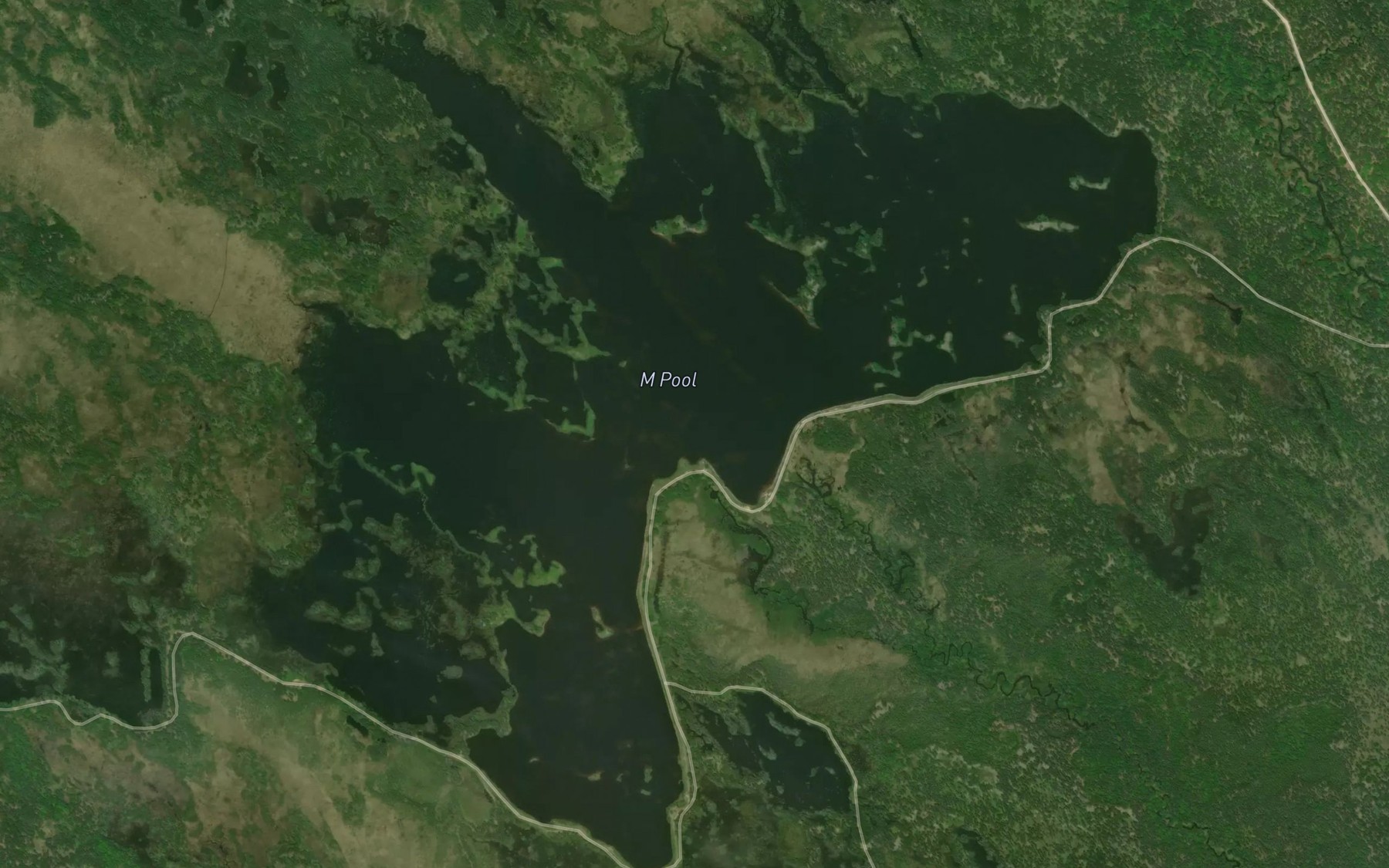 Satellite map of the M Pool