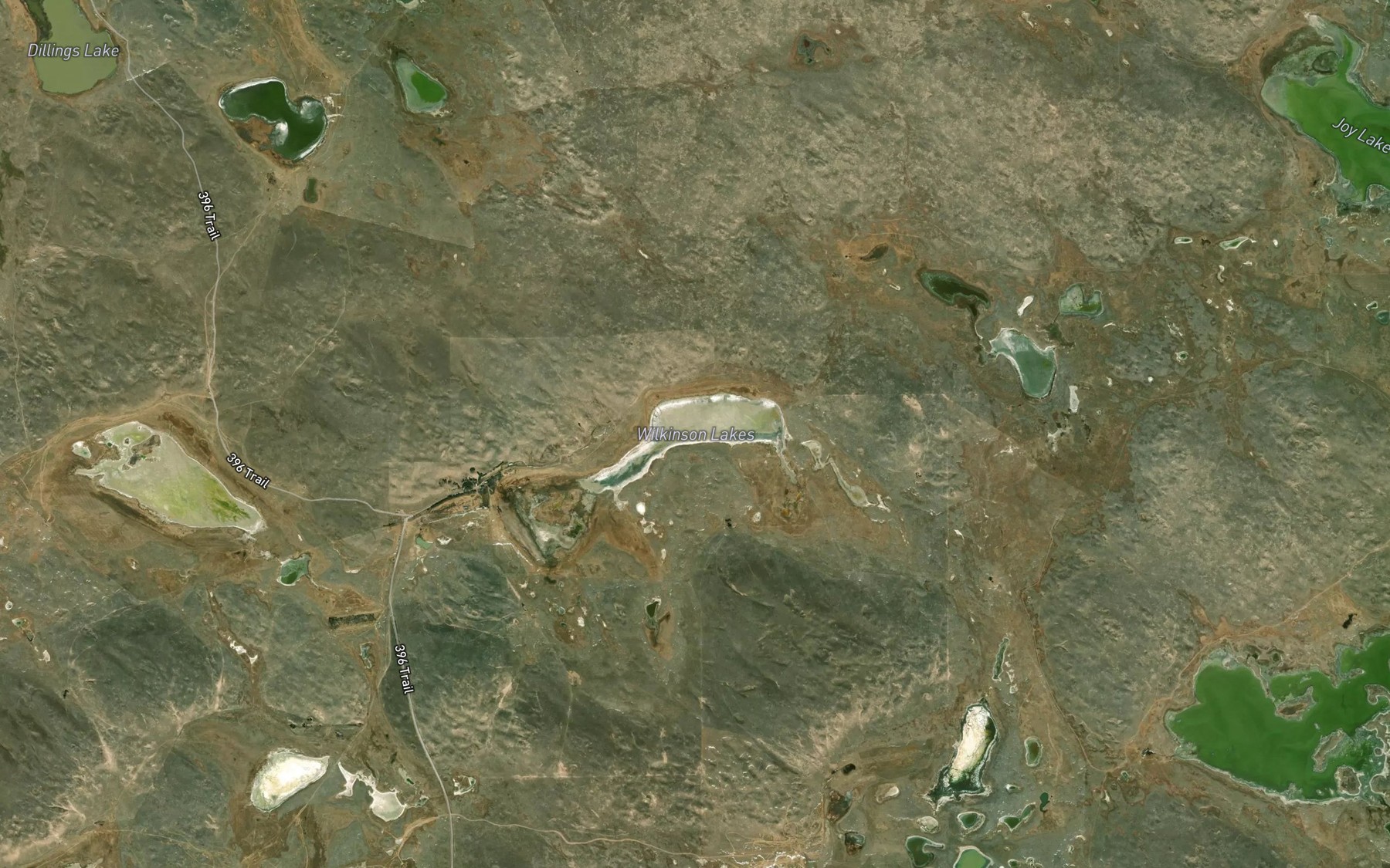 Satellite map of the Wilkinson Lake