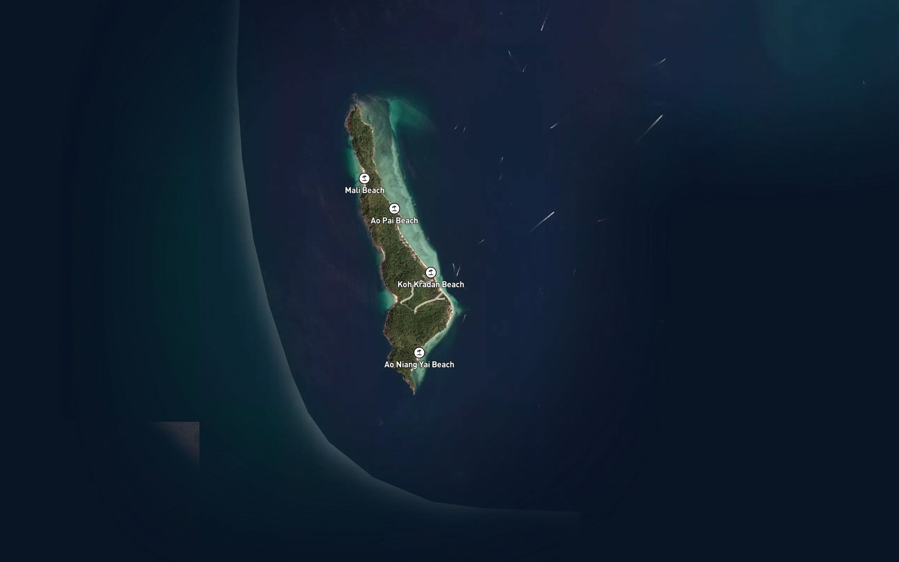 Satellite map of the Ao Rongthao