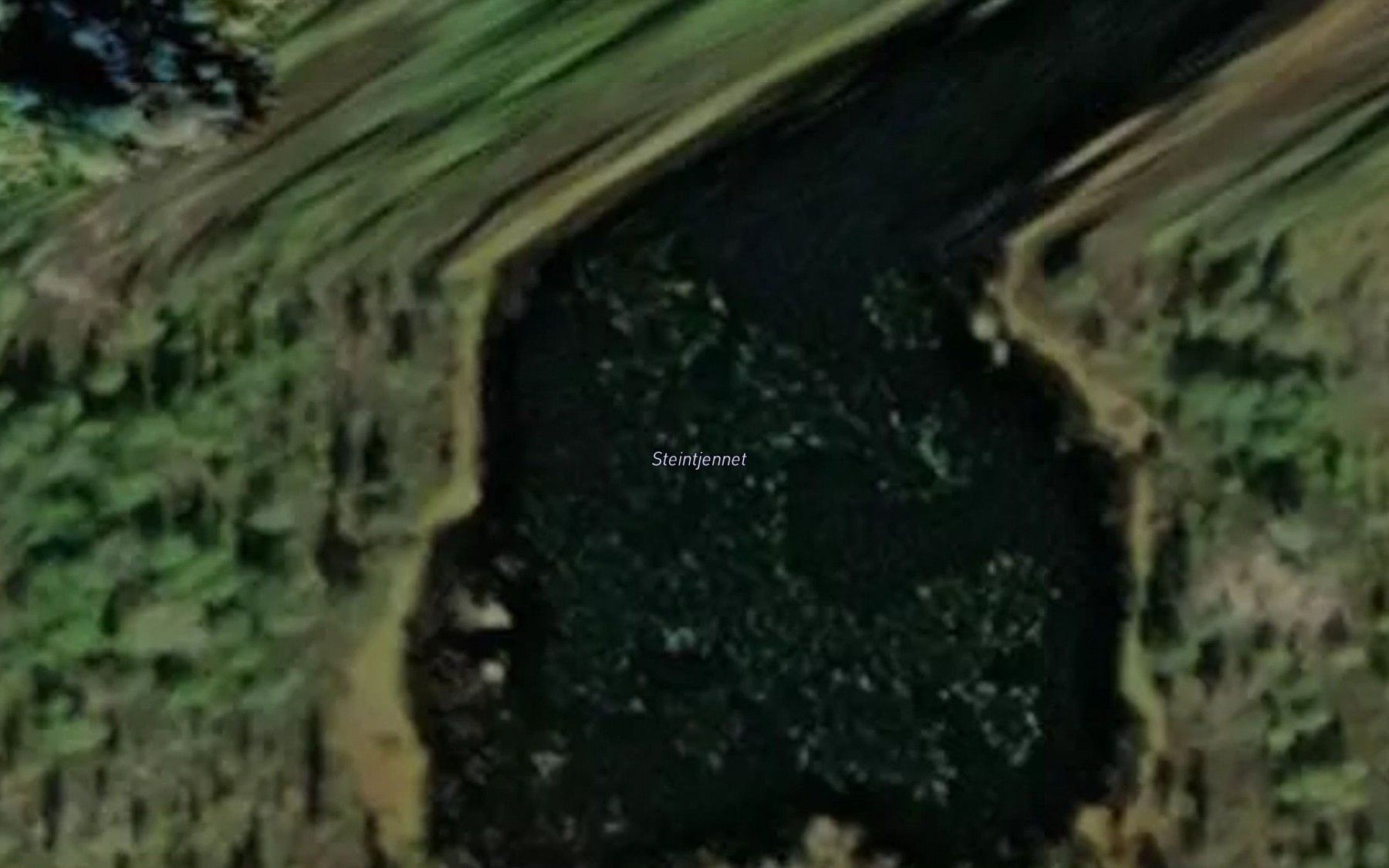 Satellite map of the Steintjernet