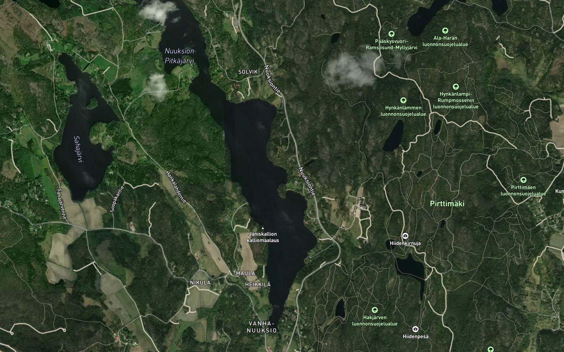 Satellite map of the Smedjeviken