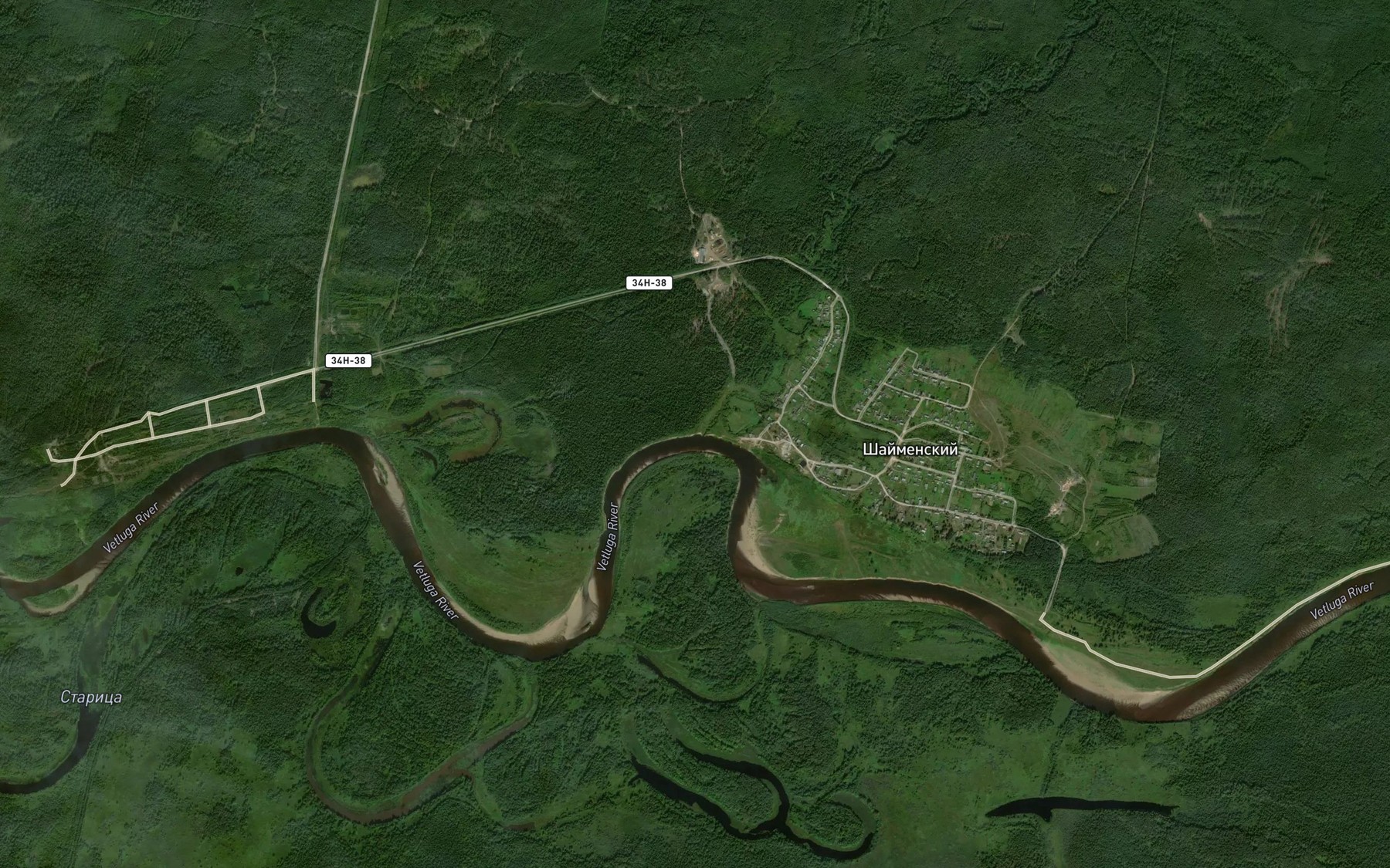Satellite map of the Zhil'skaya Shayma