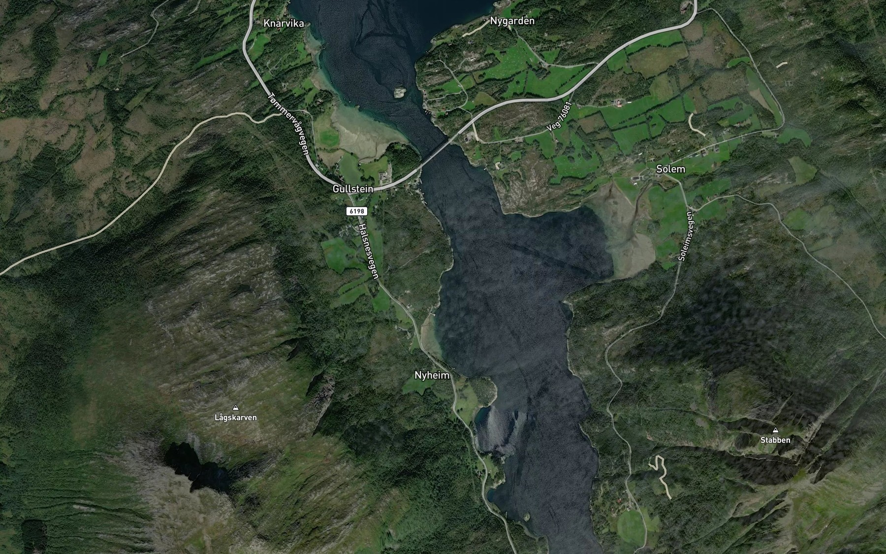 Satellite map of the Langvika