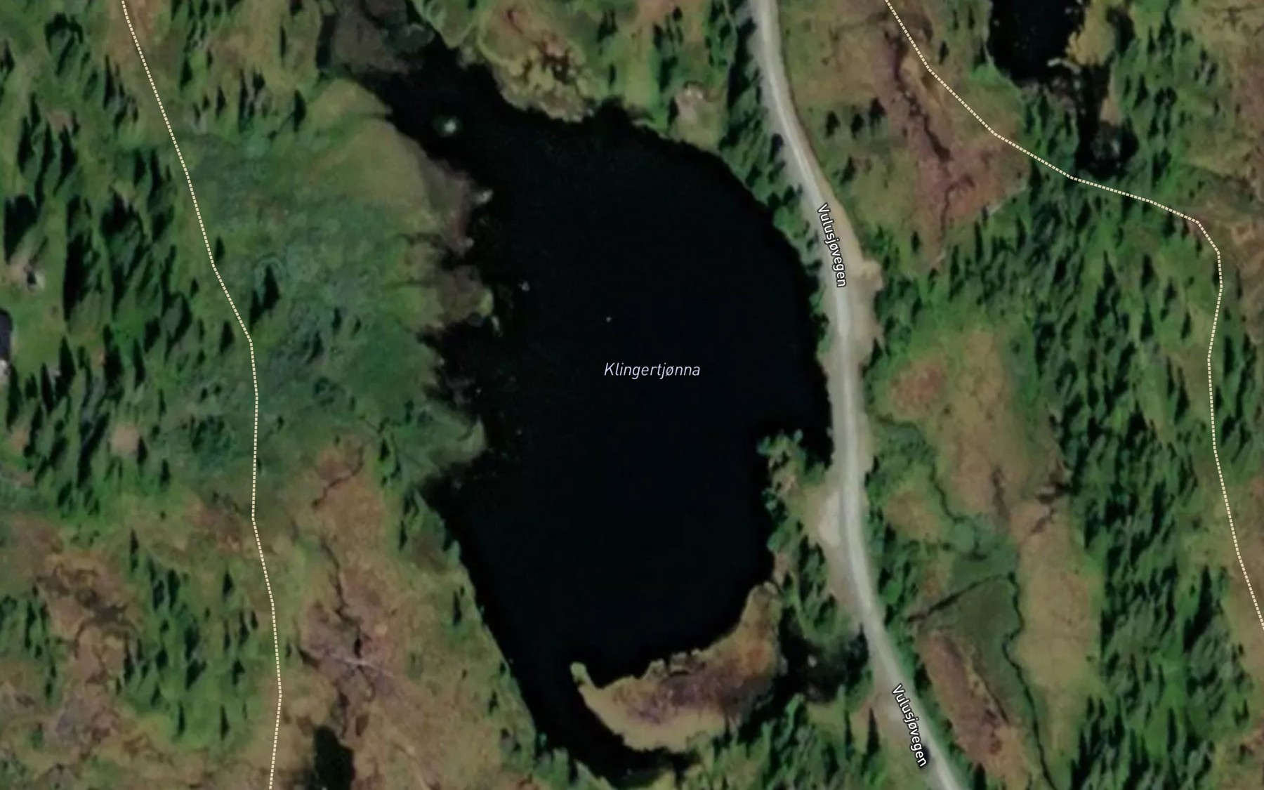 Satellite map of the Klingertjonna