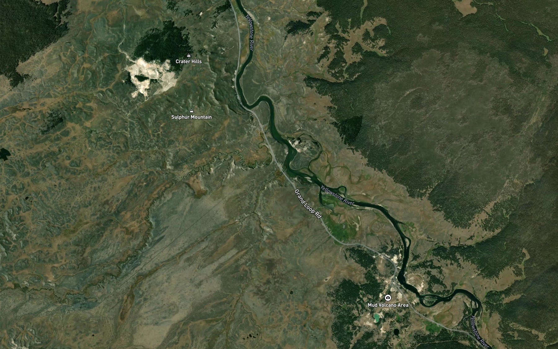 Satellite map of the Elk Antler Creek
