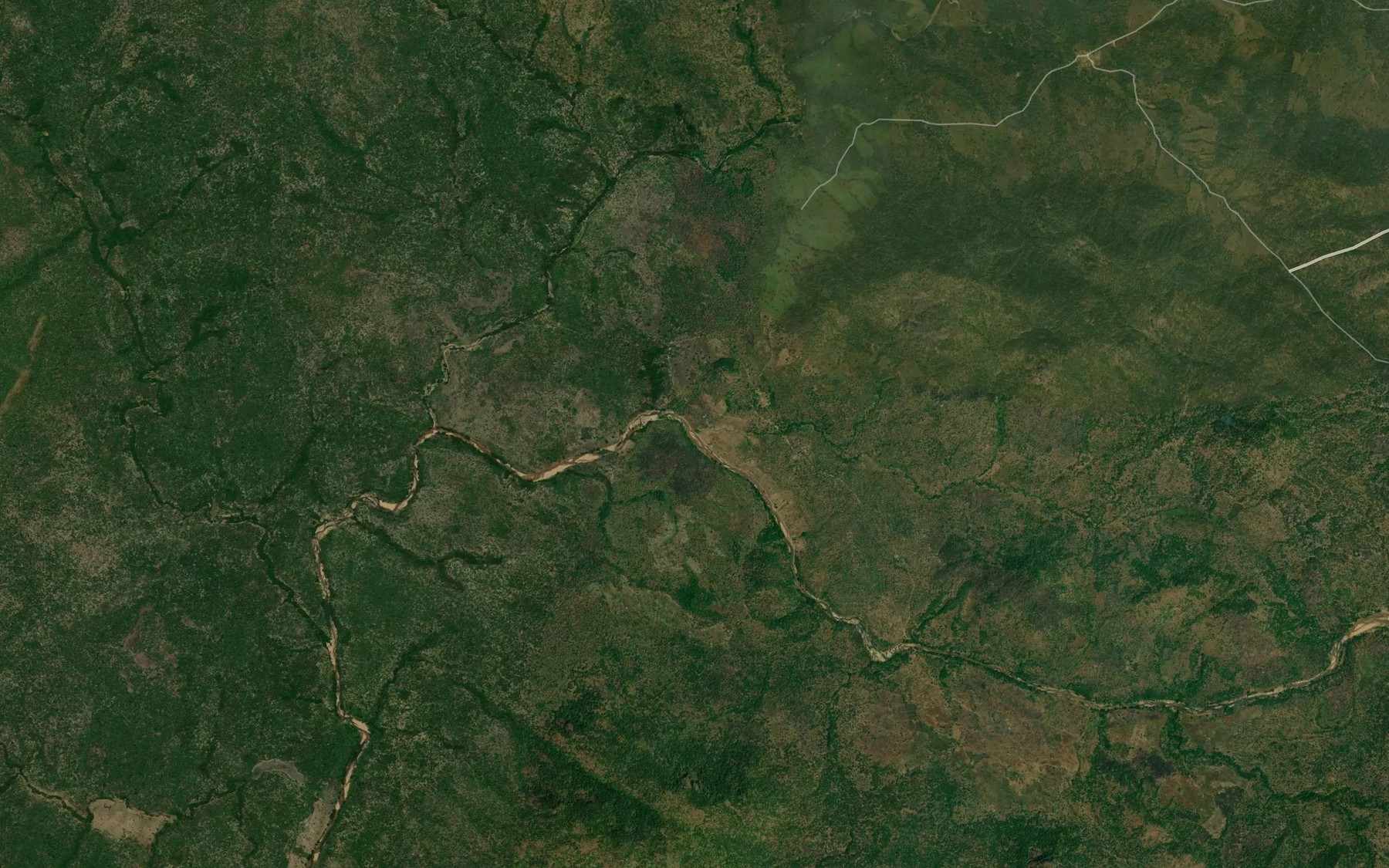 Satellite map of the Biedu