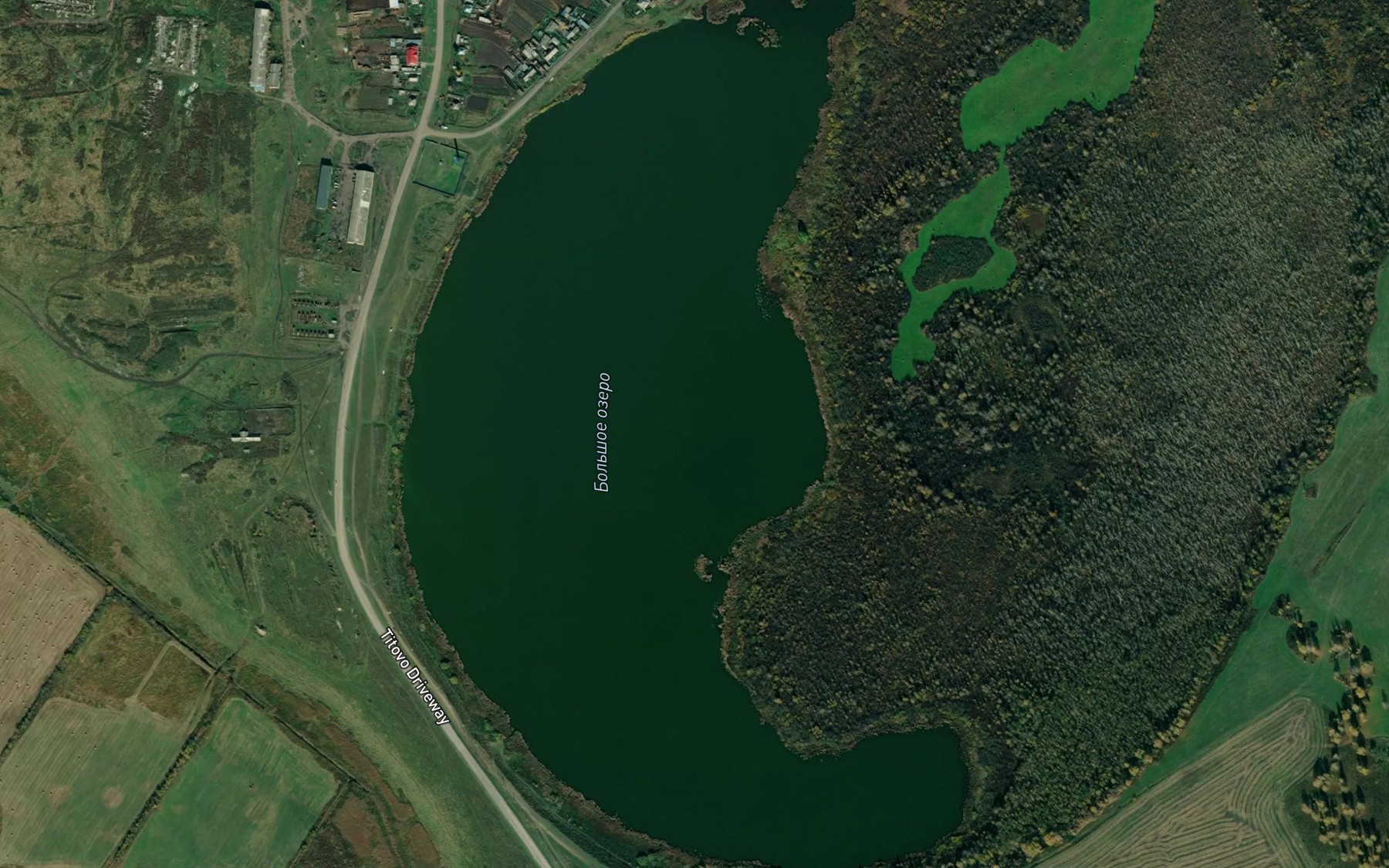 Satellite map of the Ozero Bol'shoye