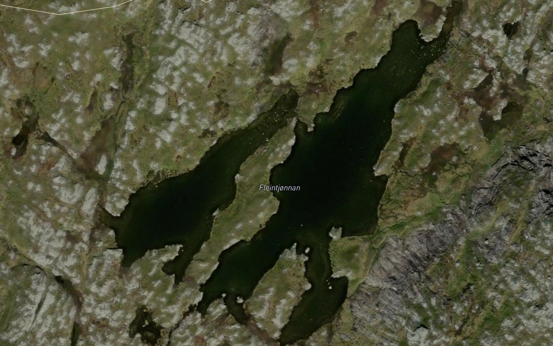 Satellite map of the Fleintjonnan