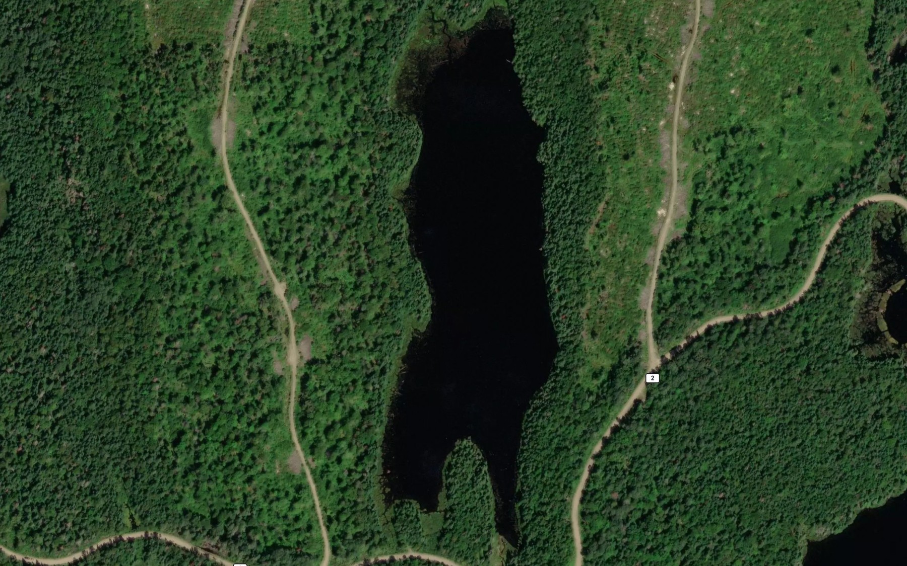 Satellite map of the Lac de la Pyrole