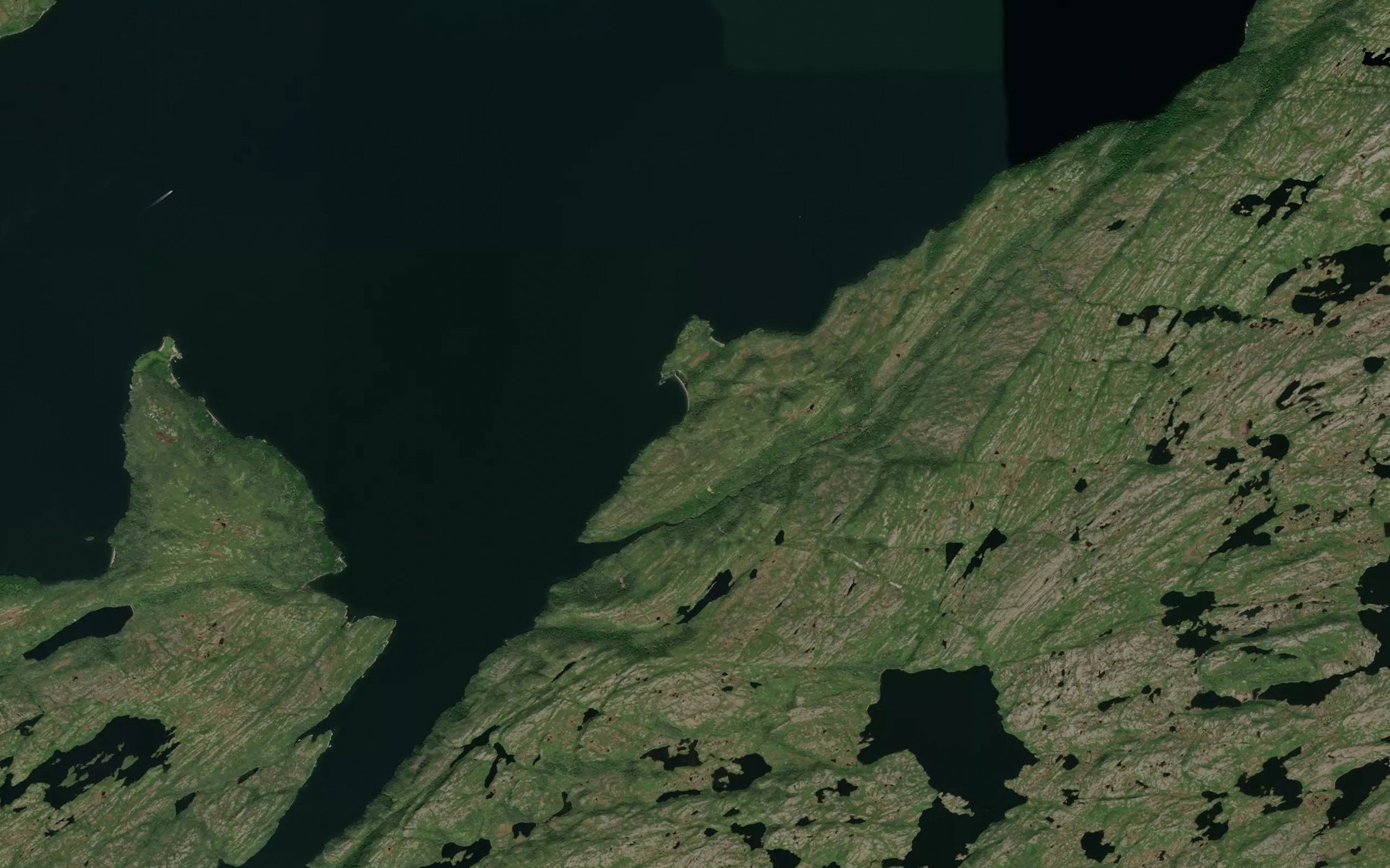 Satellite map of the Eastern Cove