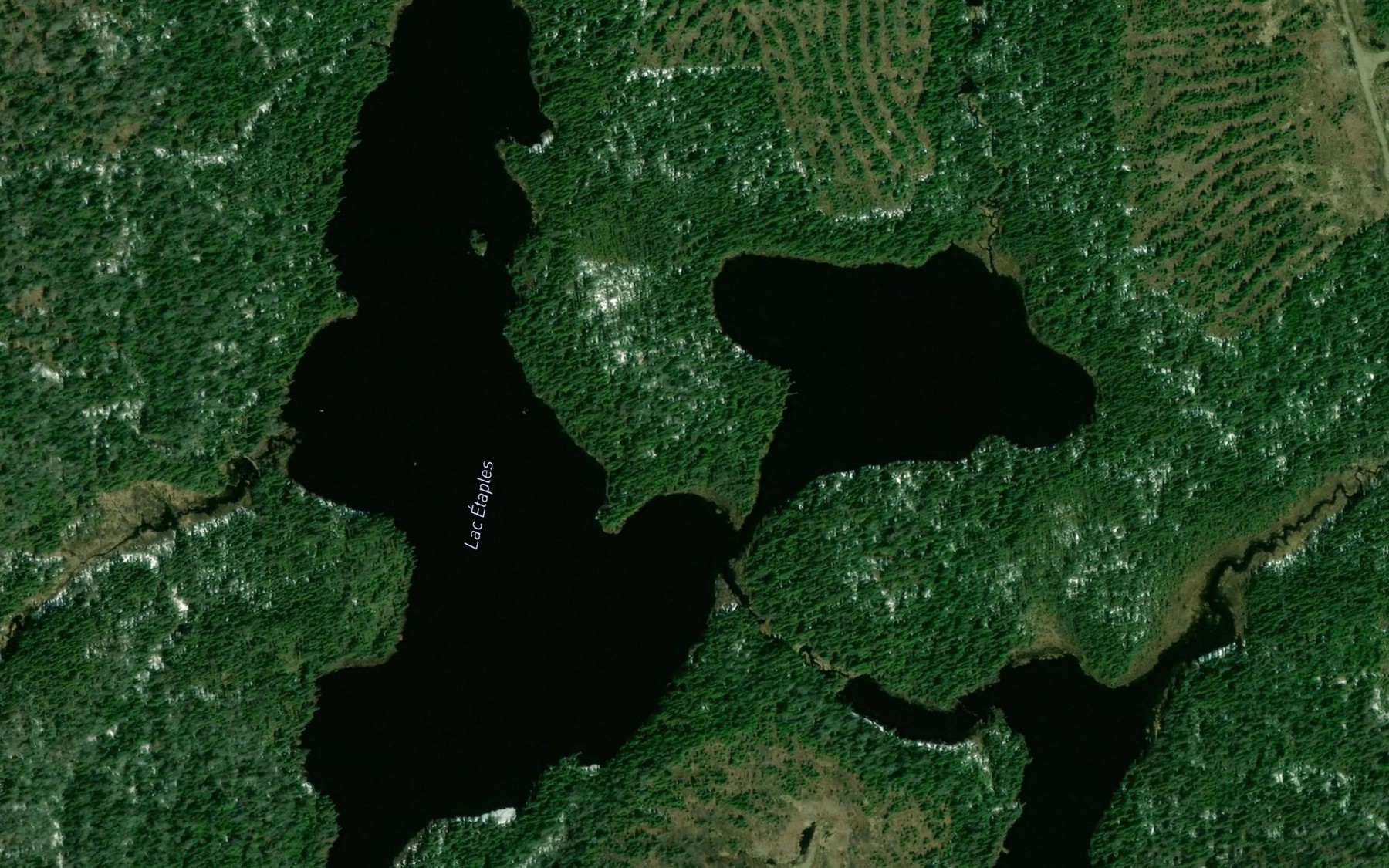 Satellite map of the Lac Etaples
