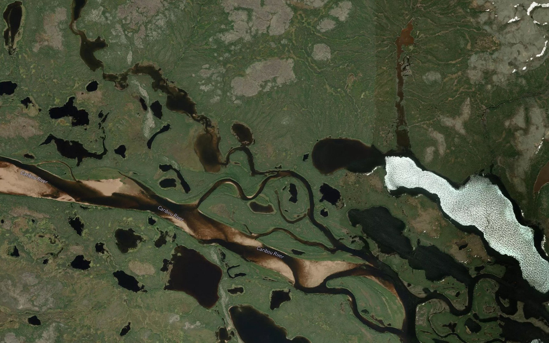 Satellite map of the Mason Creek