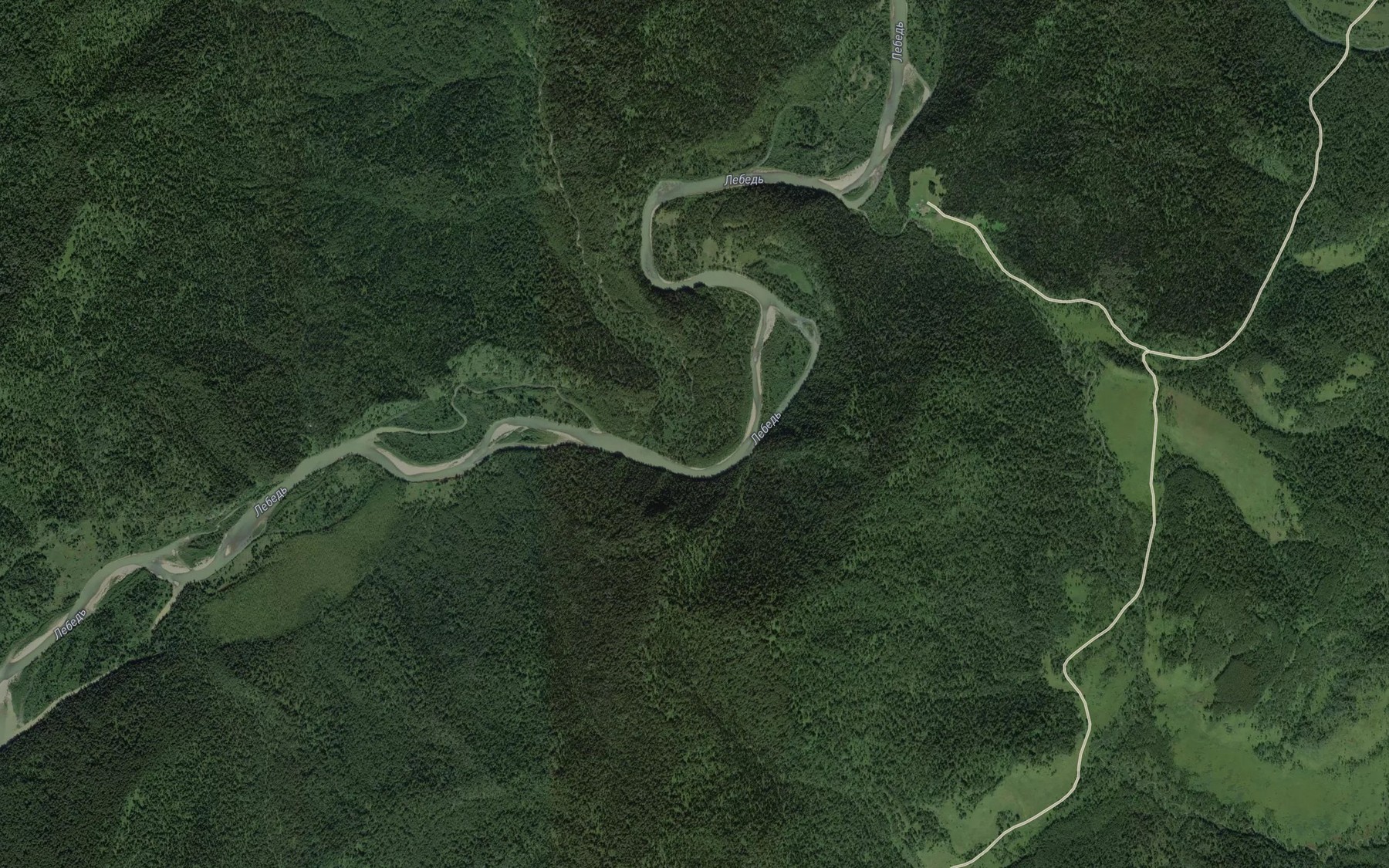 Satellite map of the Salazan