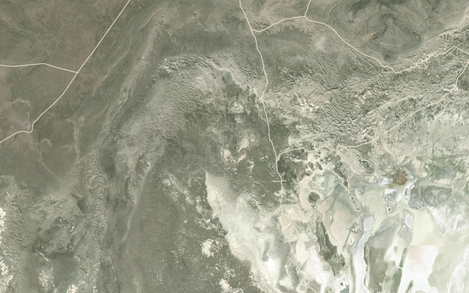 Satellite map of the Horror Spring