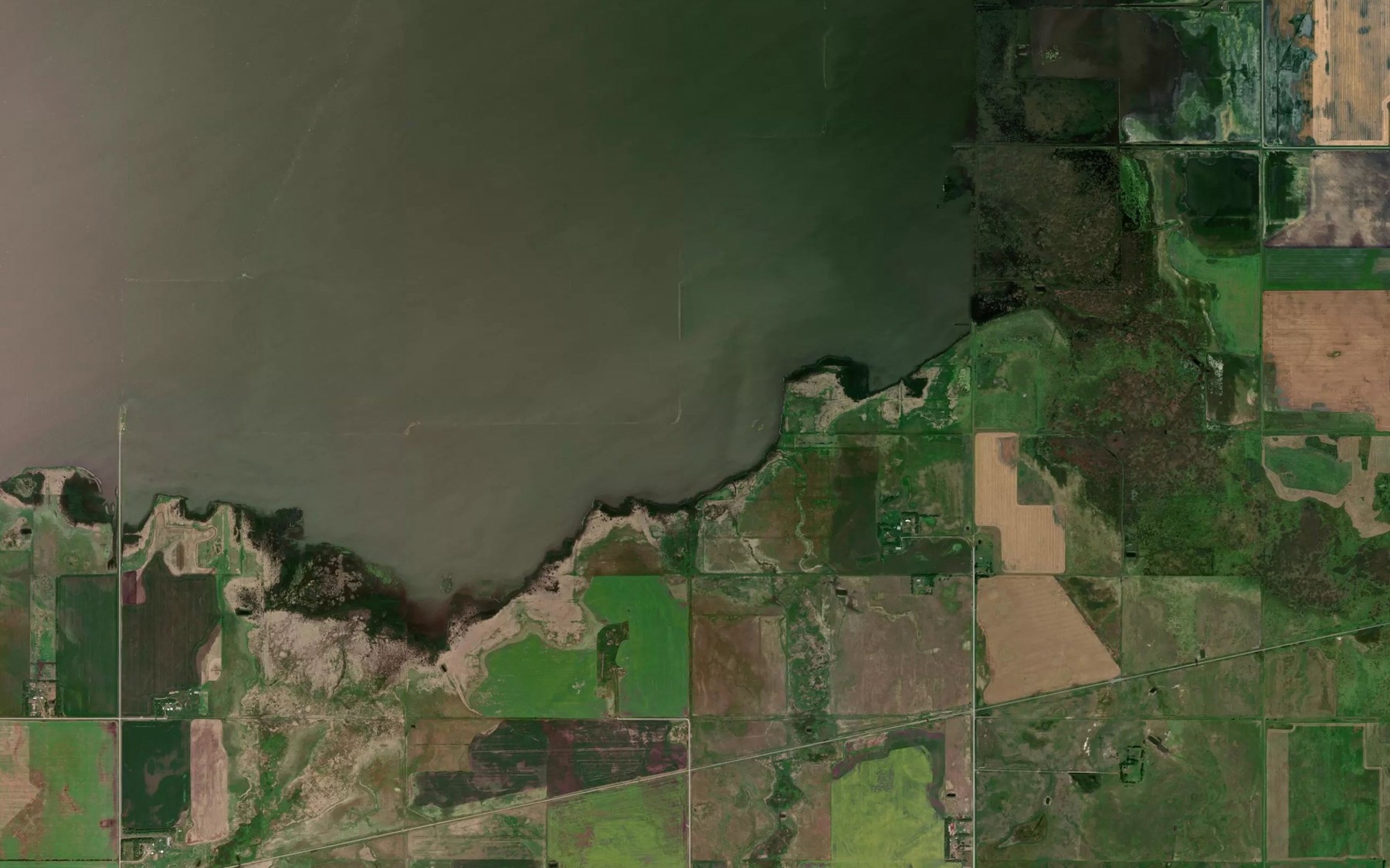 Satellite map of the Zetterstrom Creek