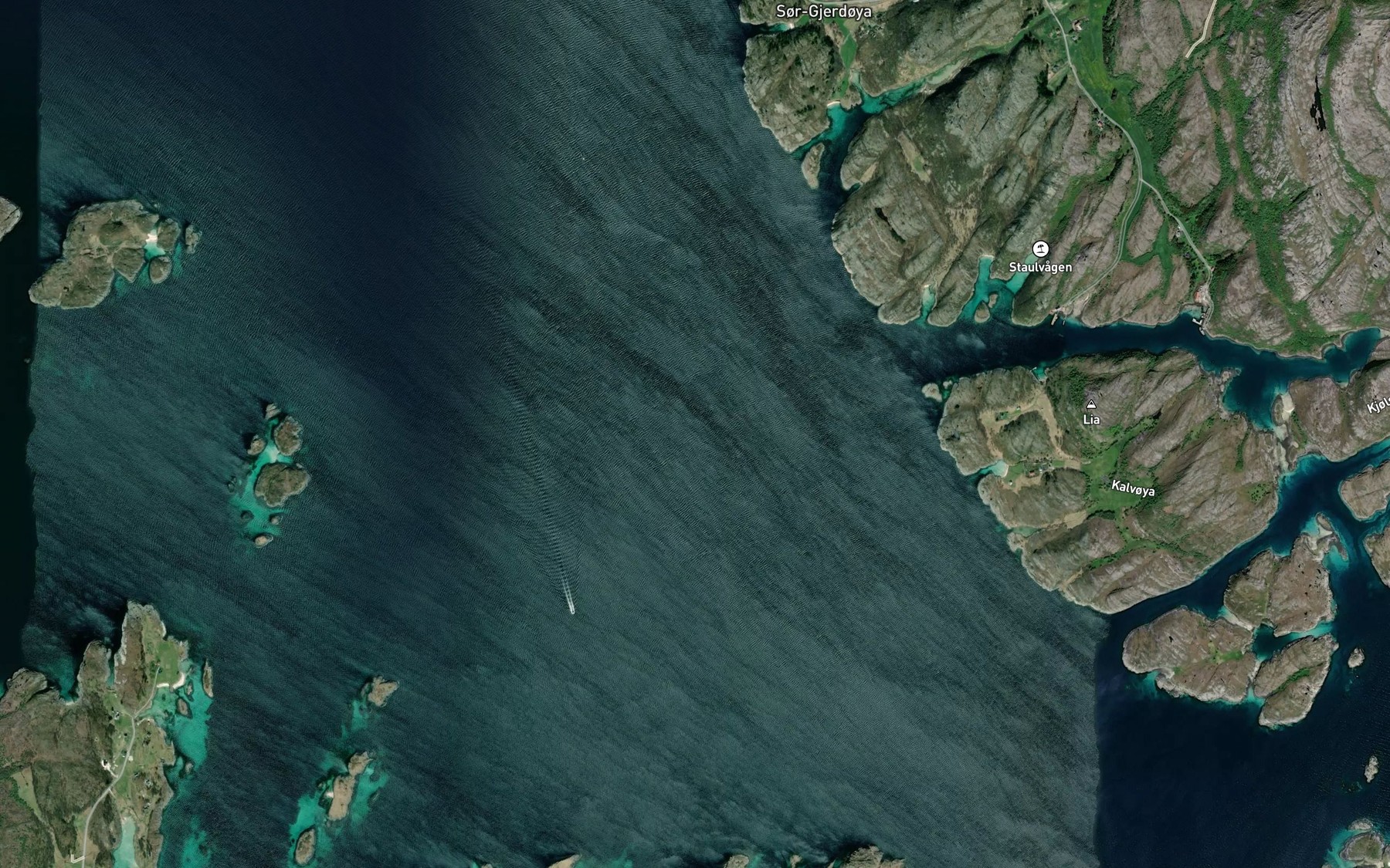 Satellite map of the Grimen